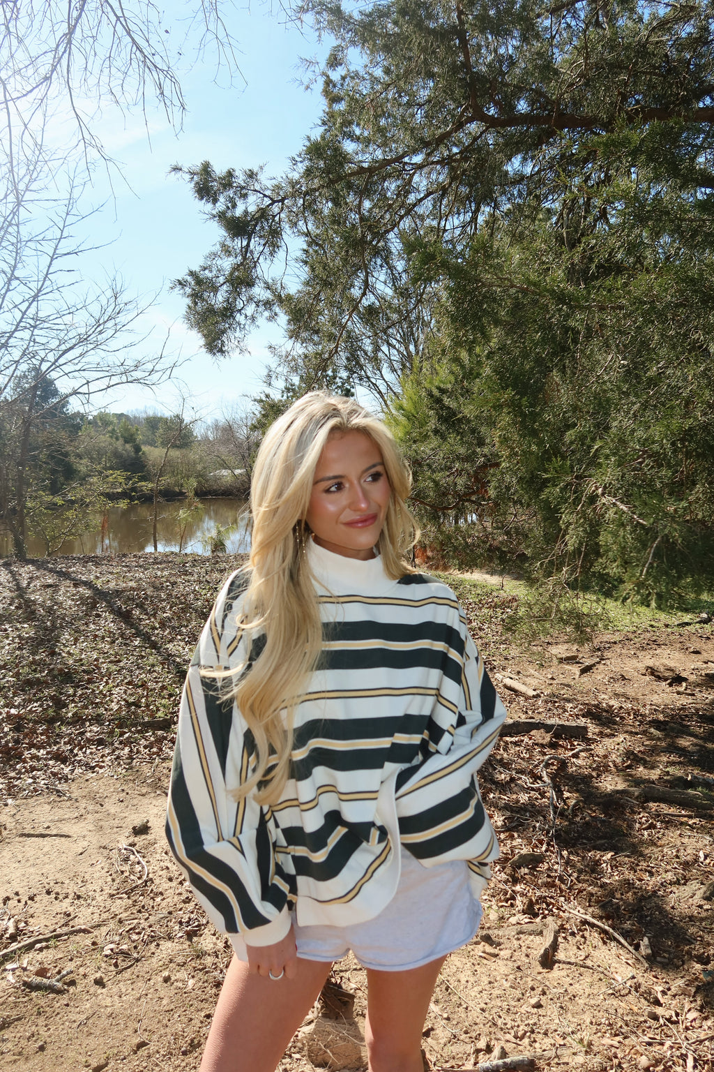 Varsity Mock Neck (Green)