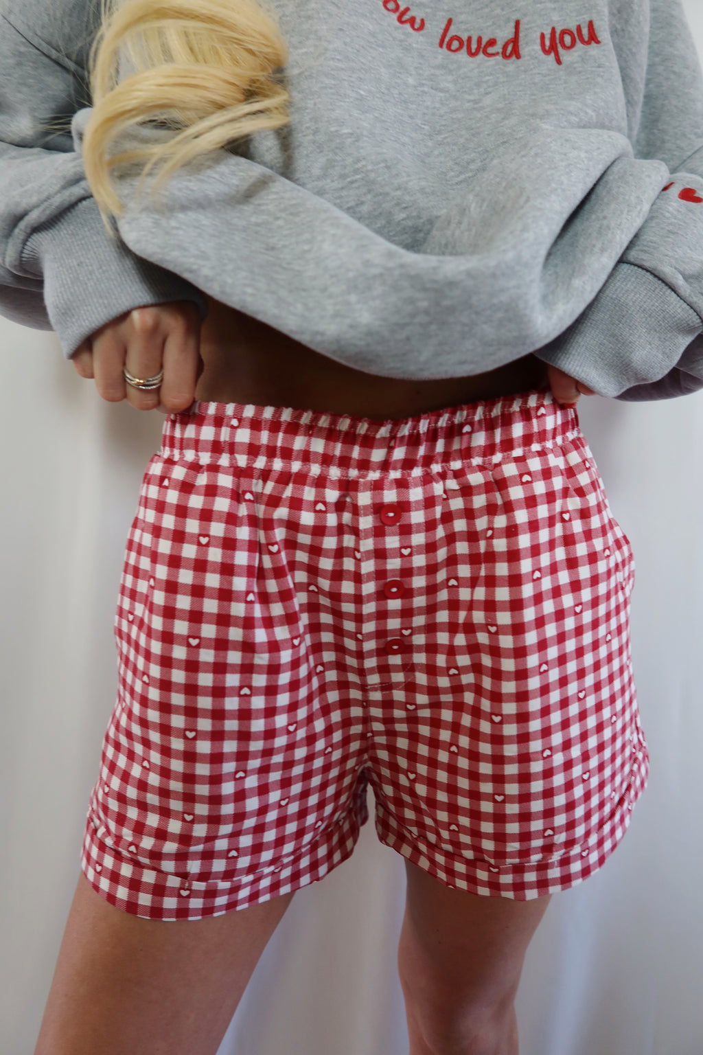 Heart & Gingham Boxer Shorts
