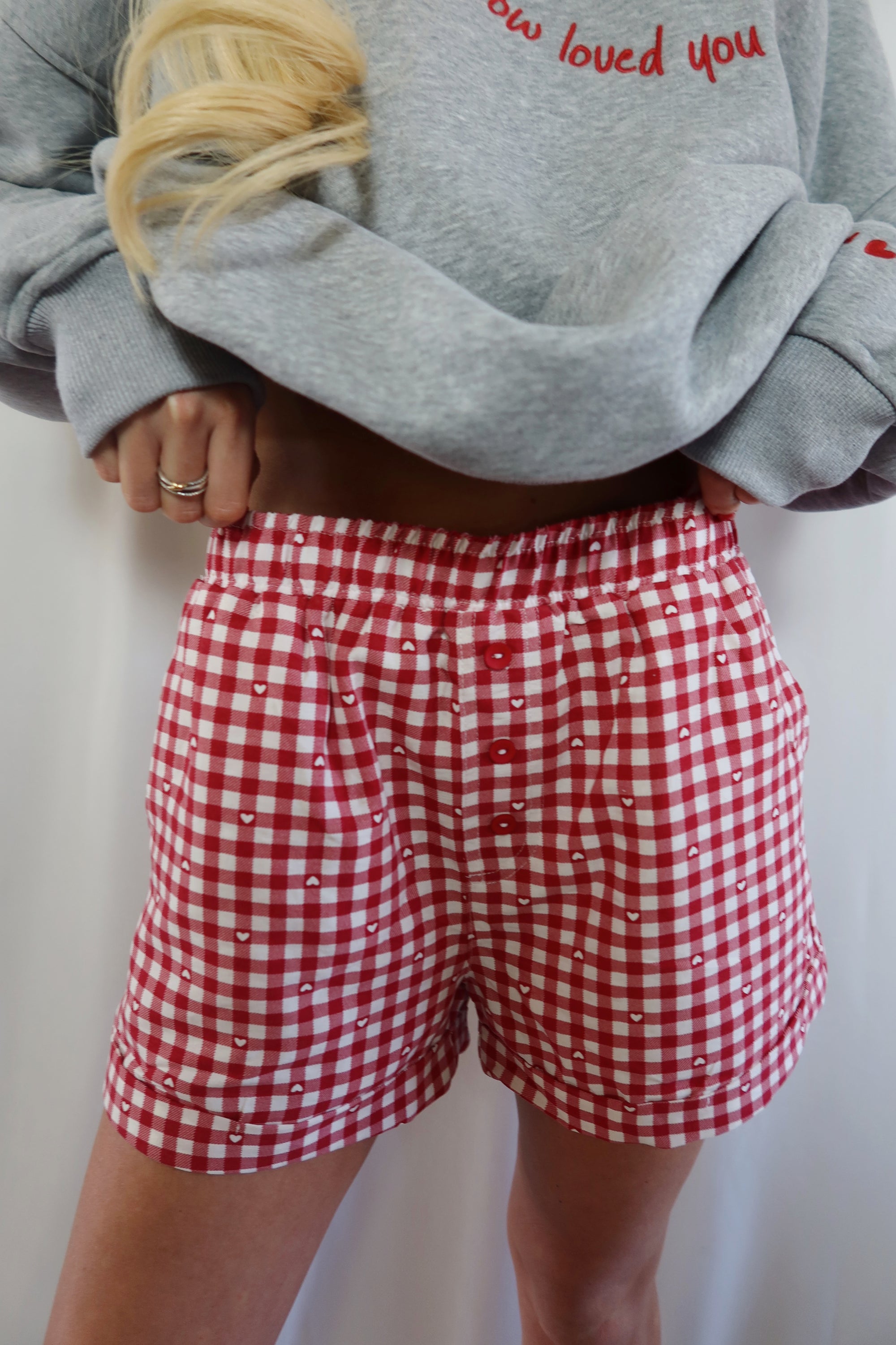 Heart & Gingham Boxer Shorts