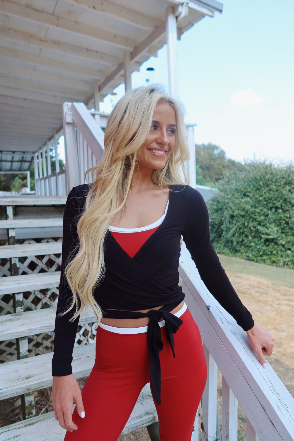 Studio Wrap Top (Black)