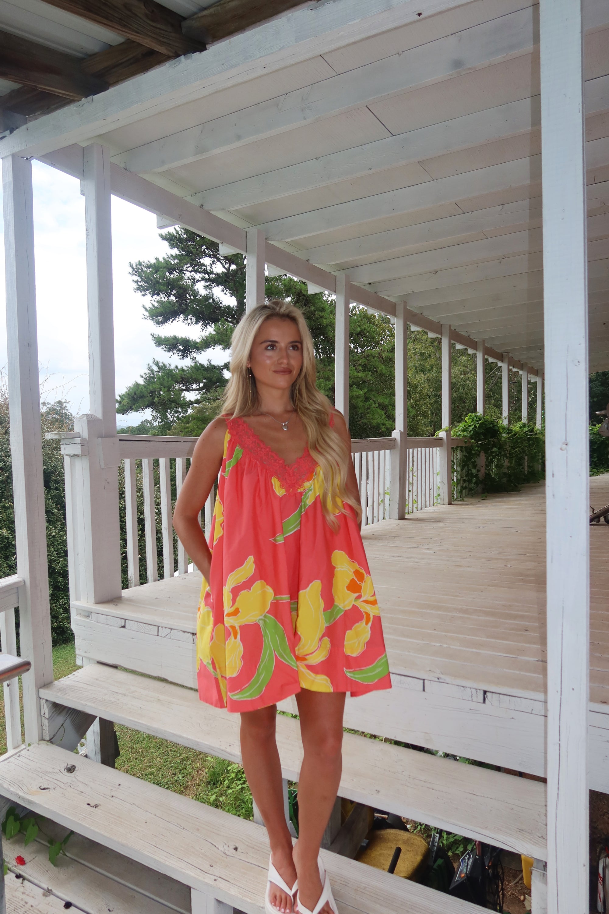 Sylvia Floral Swing Dress