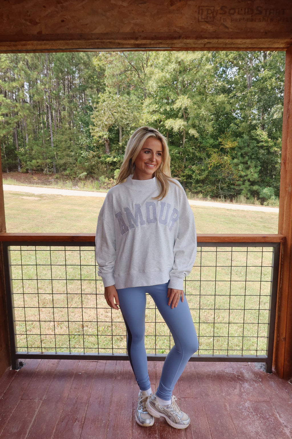 “Amour” Oversized Mockneck
