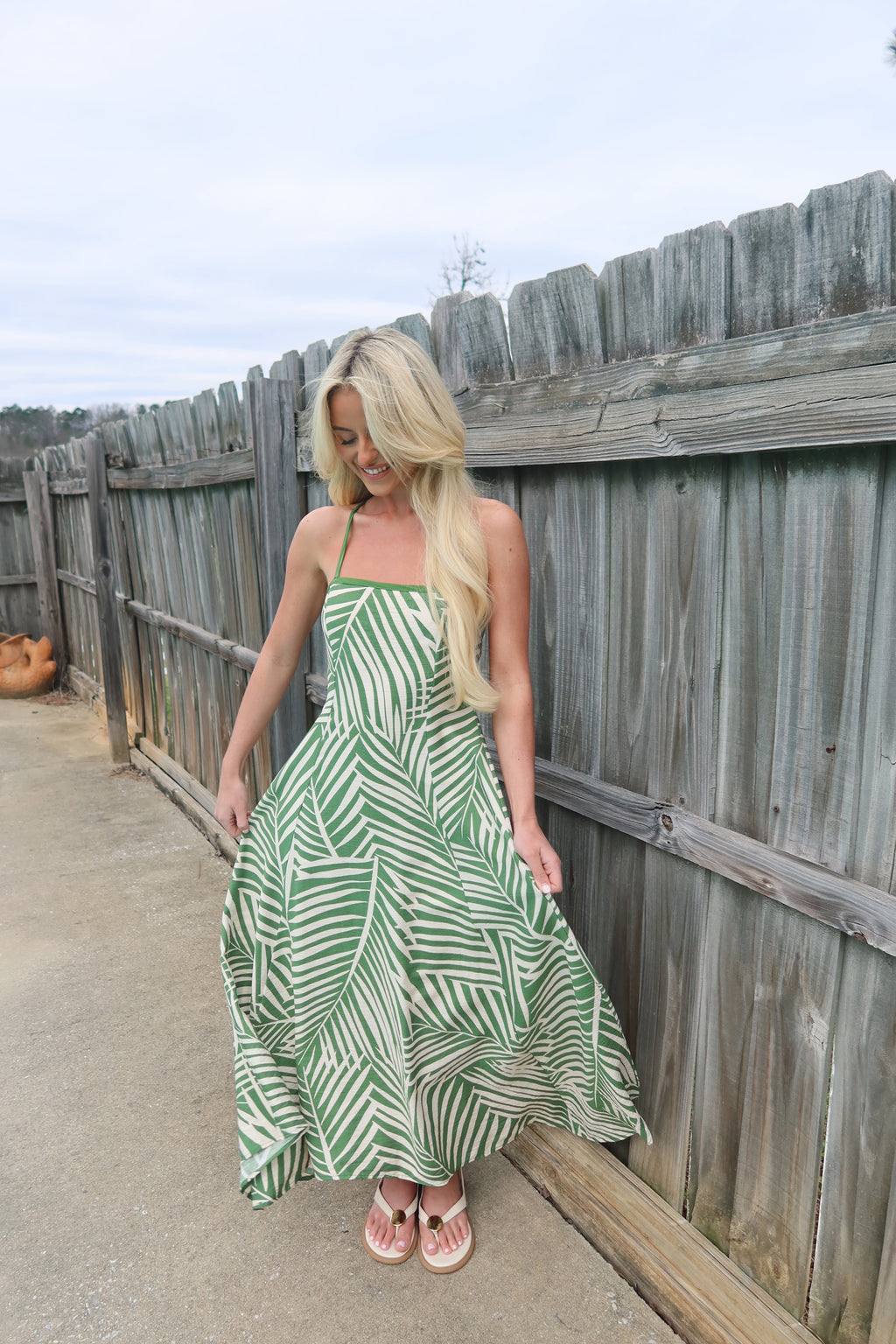 The Emerald Escape Handkerchief Dress