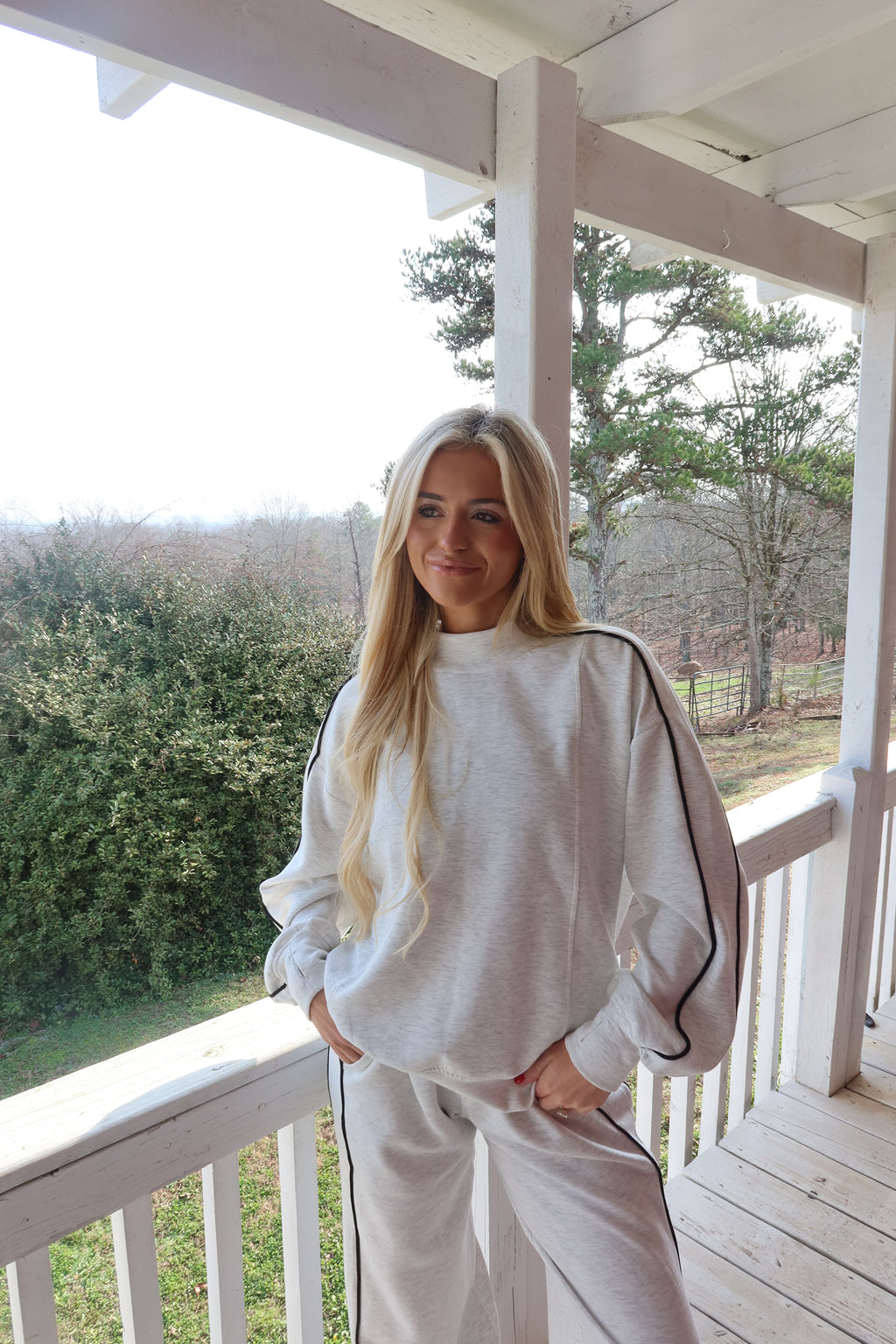 Morning Fog Mock neck