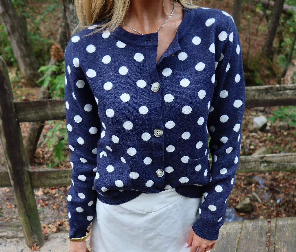 Spotted Charm Cardigan