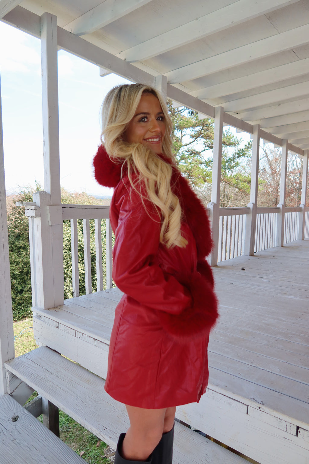 Stacy Fur Trim Jacket