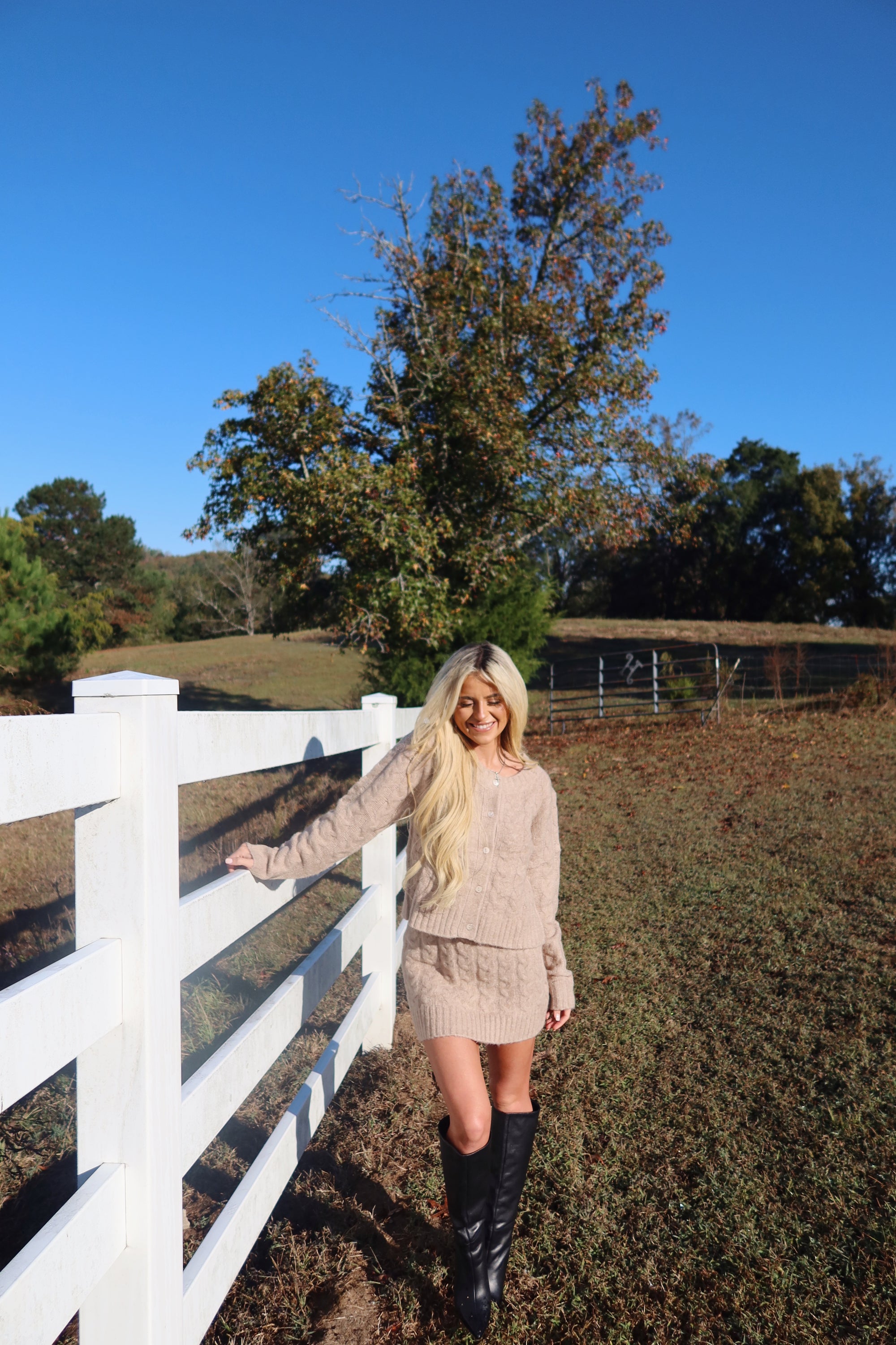 The Thankful Cable Knit Set