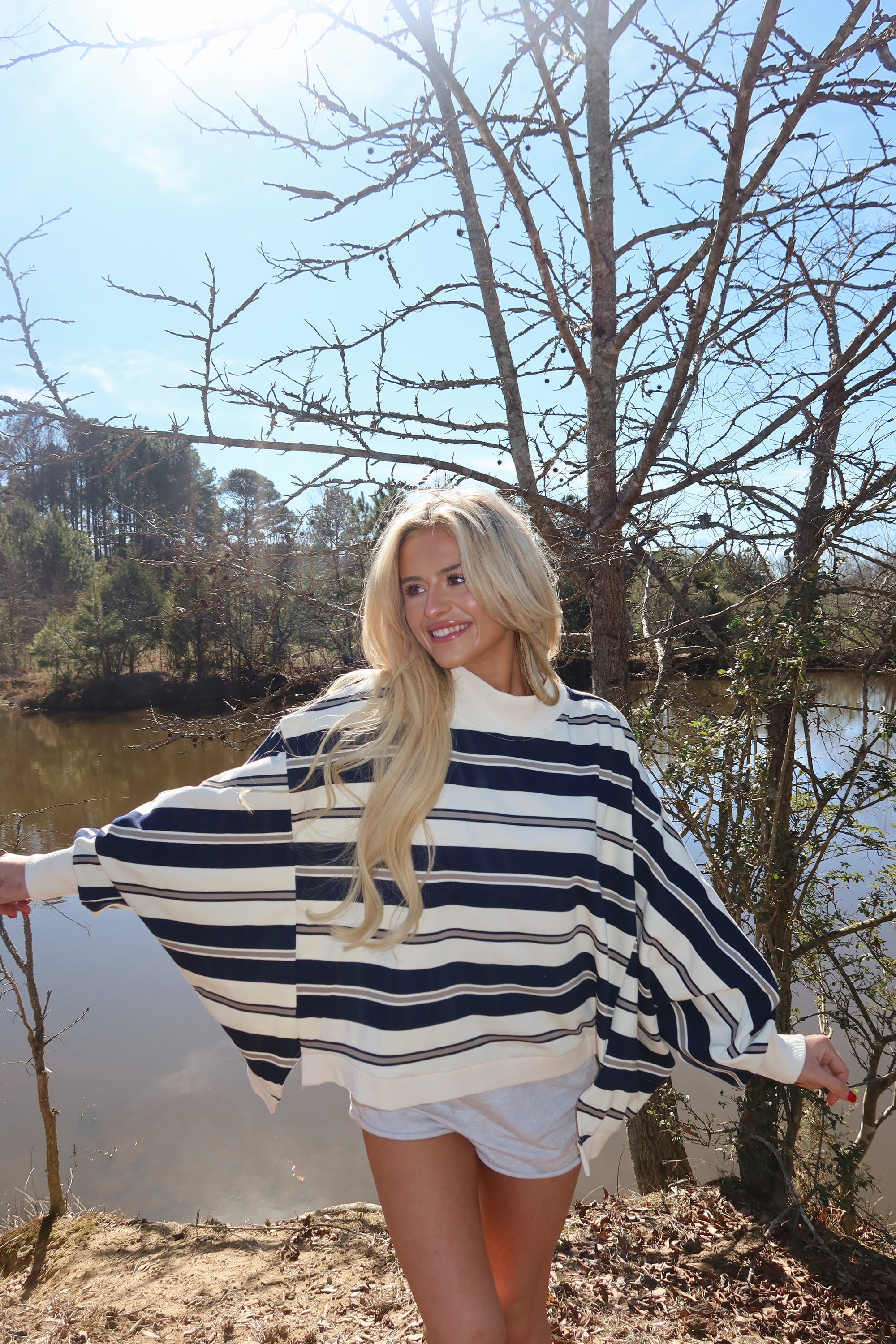 Varsity Mock neck (Navy)