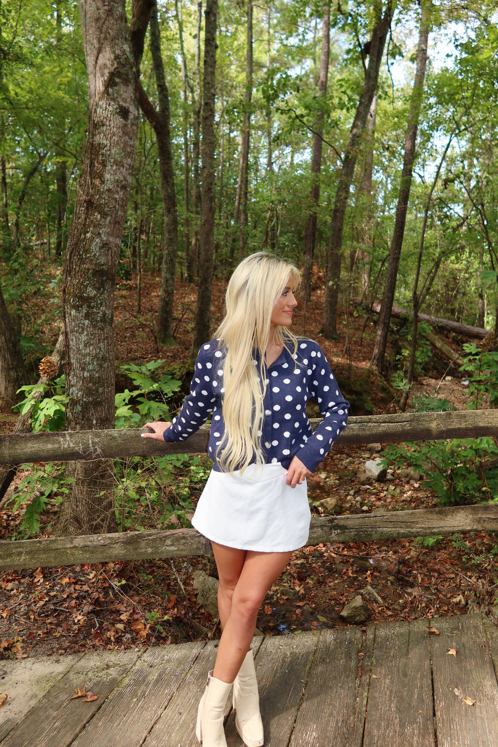 Spotted Charm Cardigan