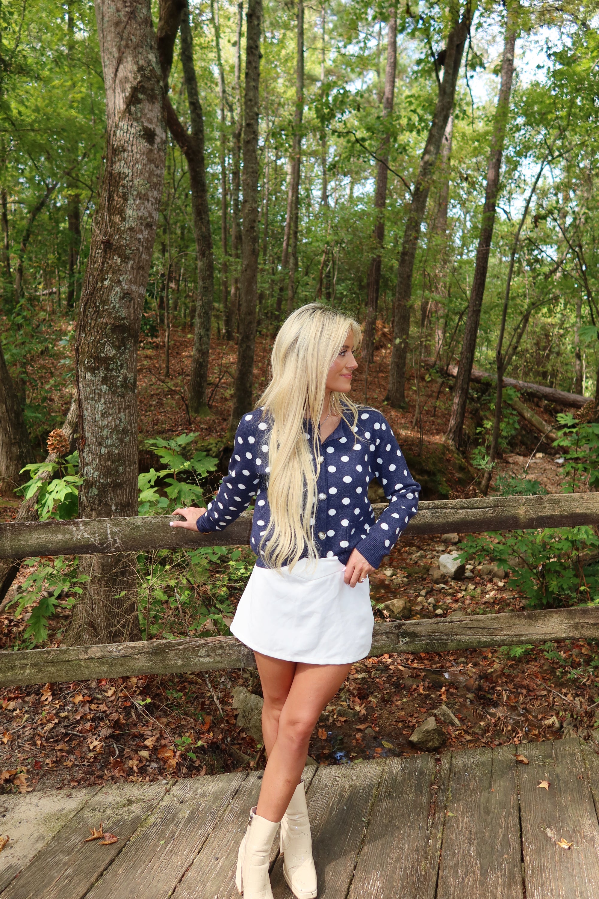 Spotted Charm Cardigan