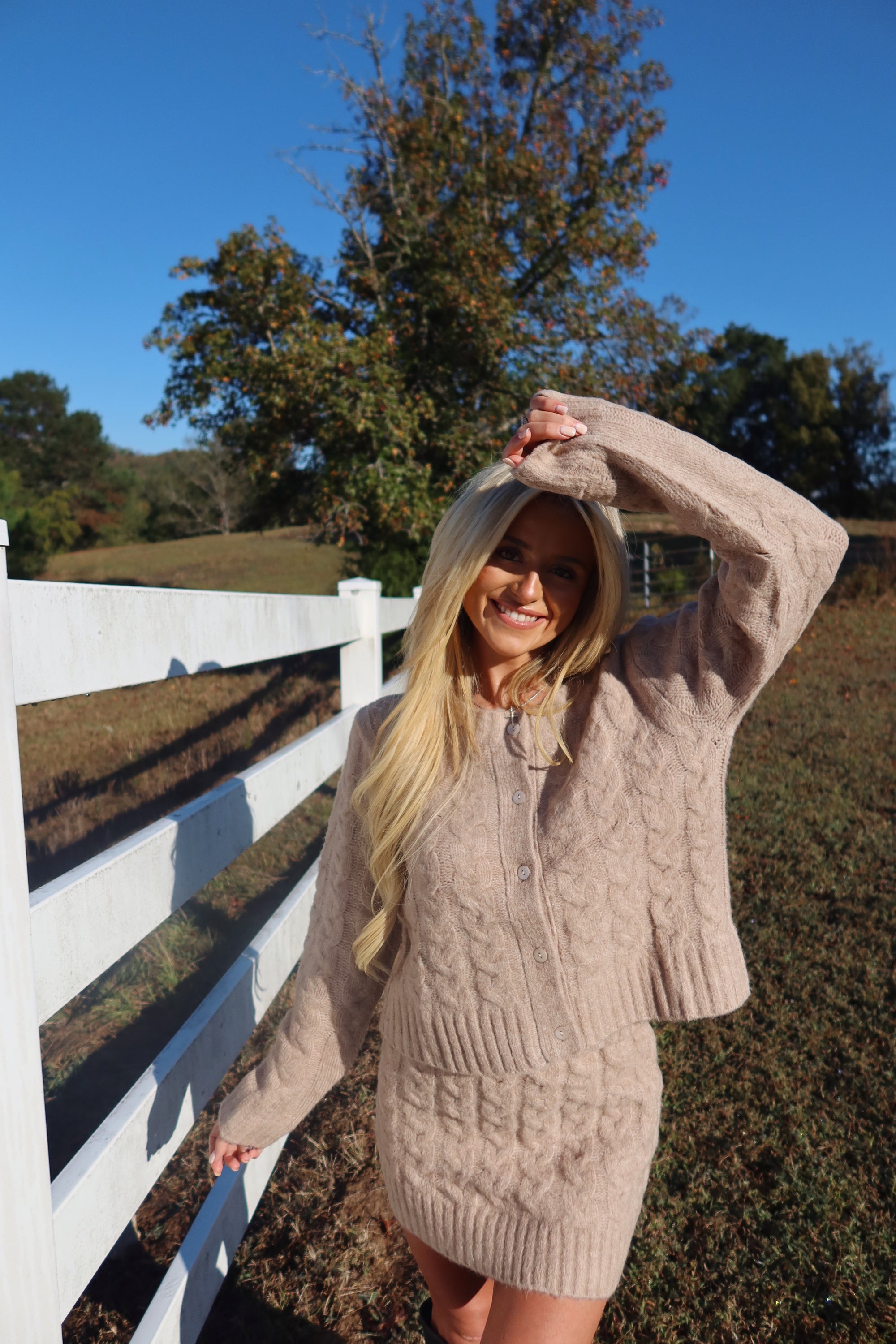 The Thankful Cable Knit Set