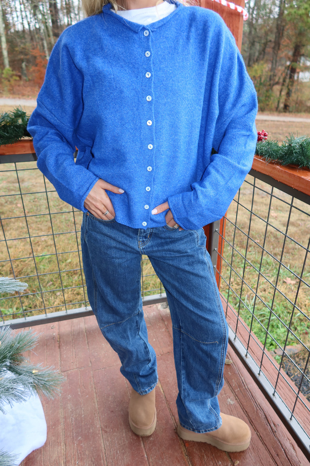 Clara Cardigan (Blue)
