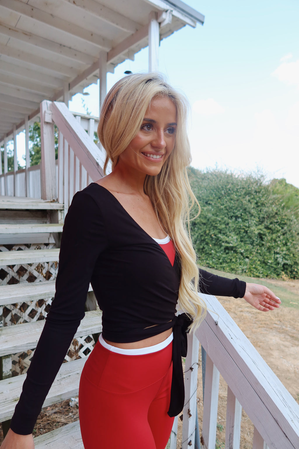 Studio Wrap Top (Black)