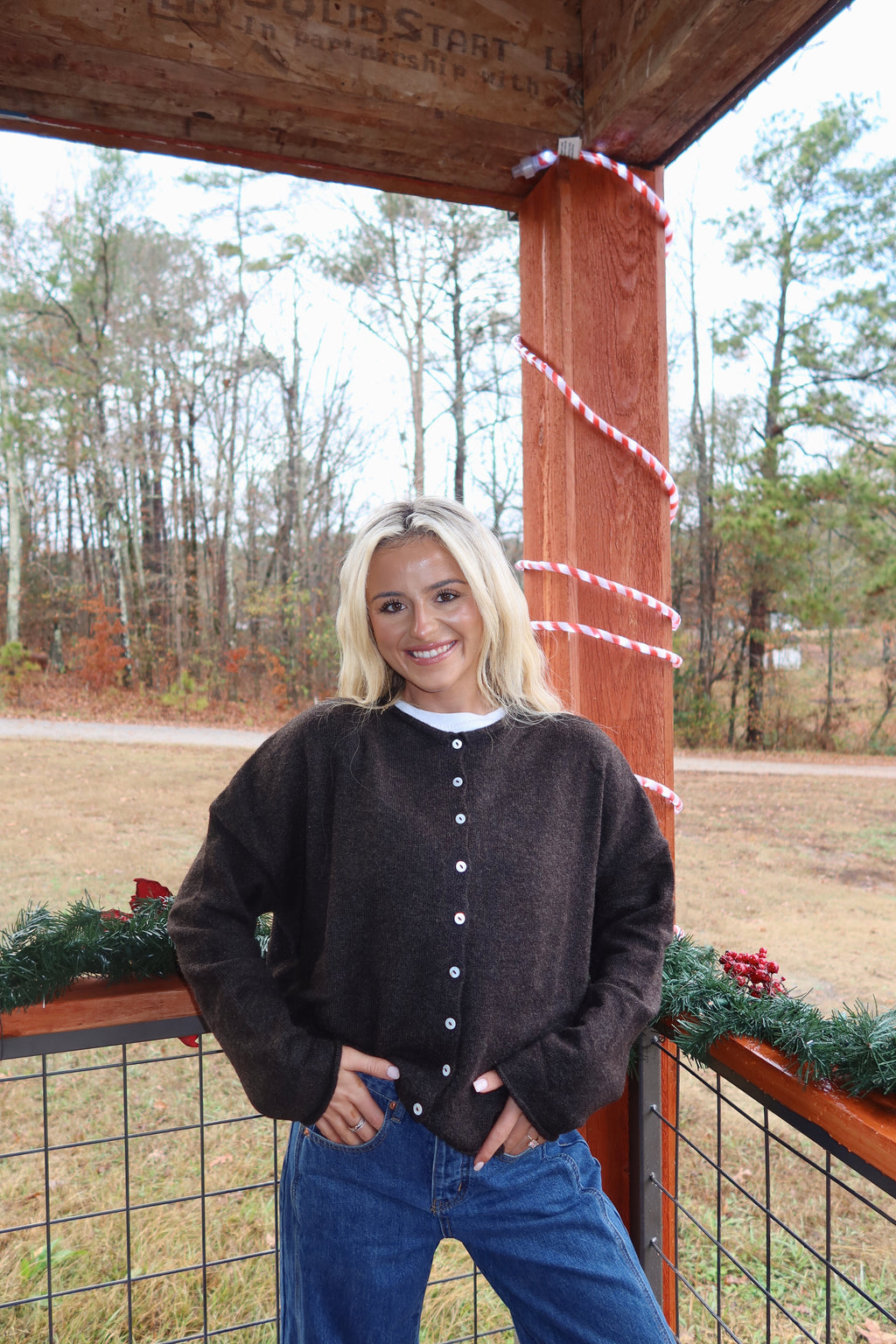 Clara Cardigan (Chocolate)