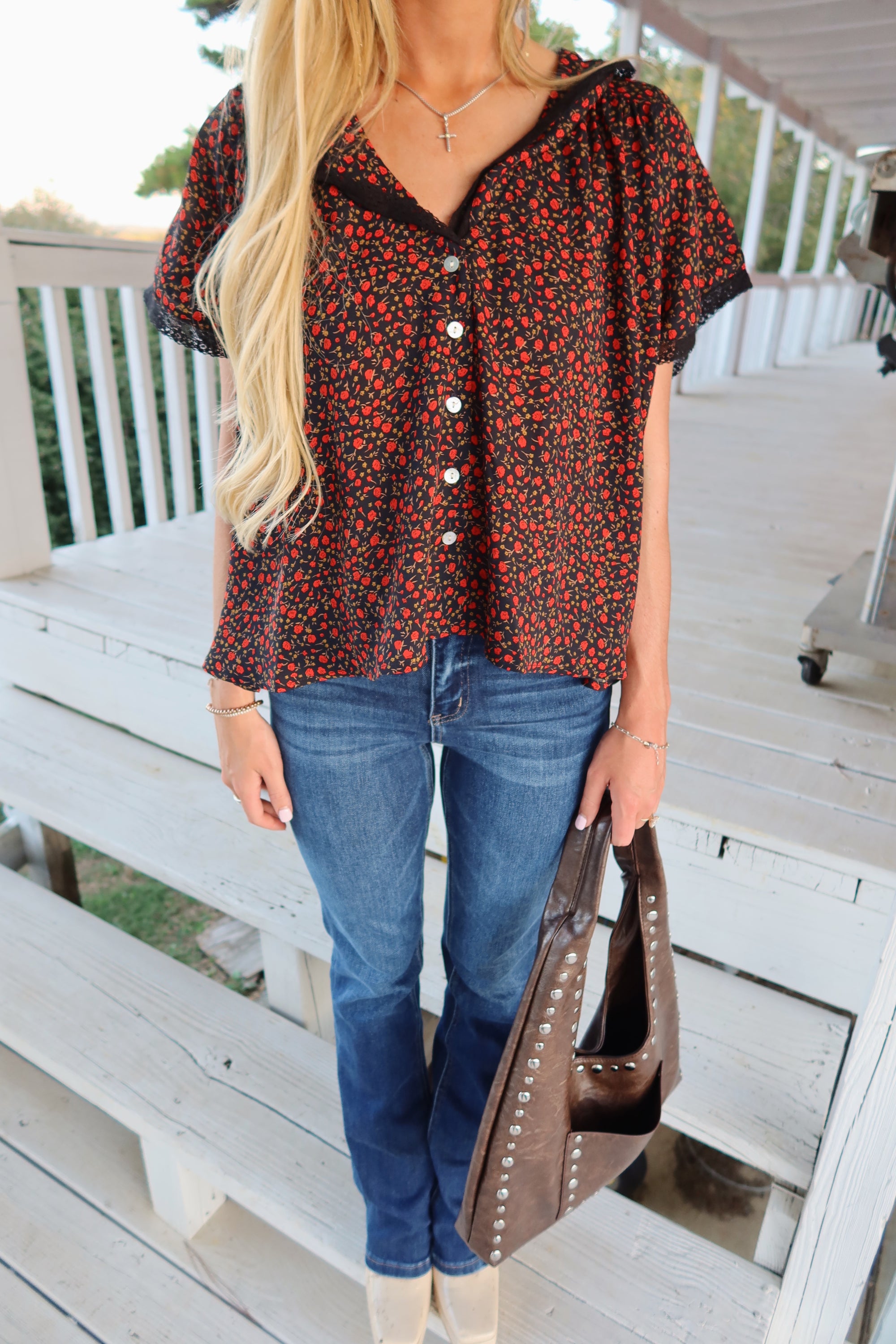 Autumn Floral Blouse