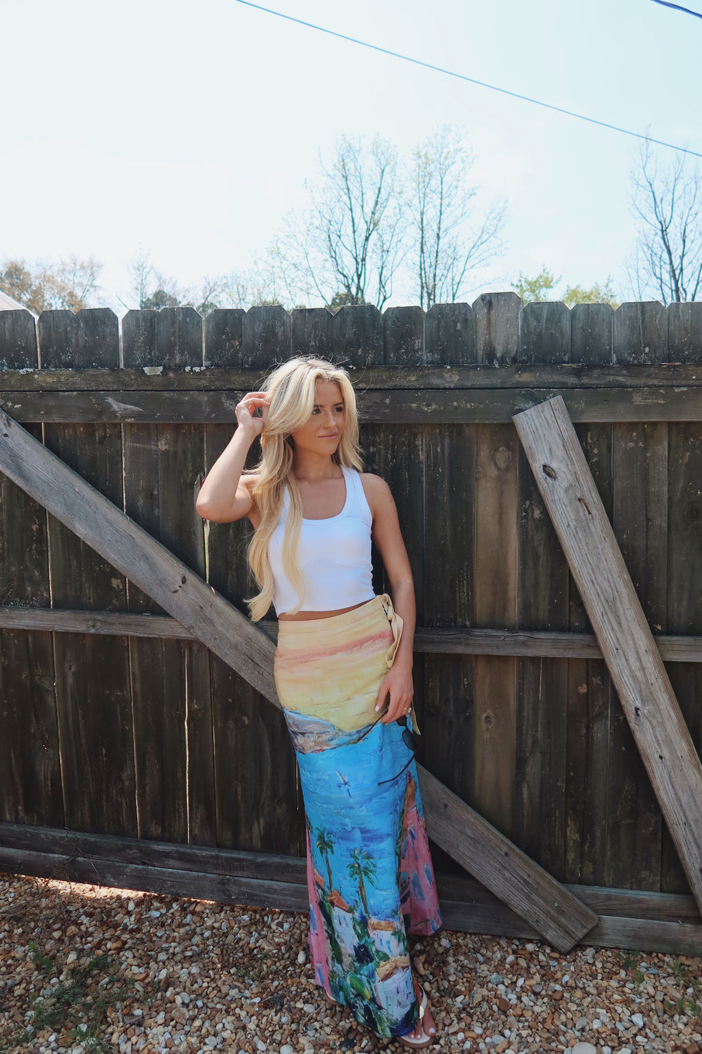 The Coastal Canvas Maxi Skirt