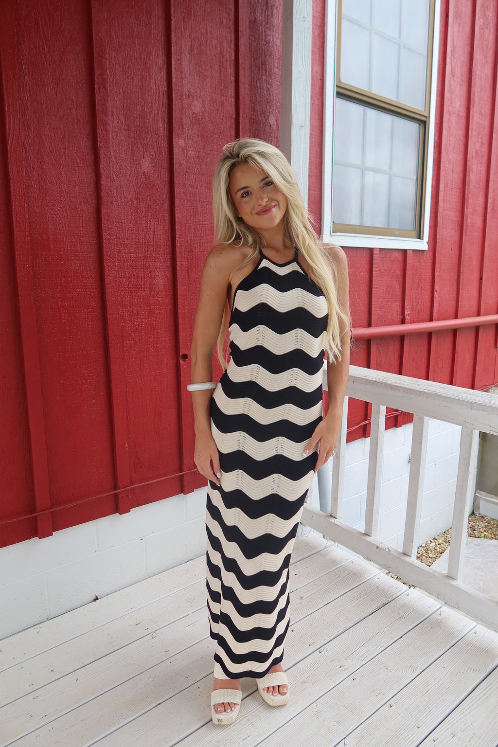 Dockside High Neck Maxi Dress