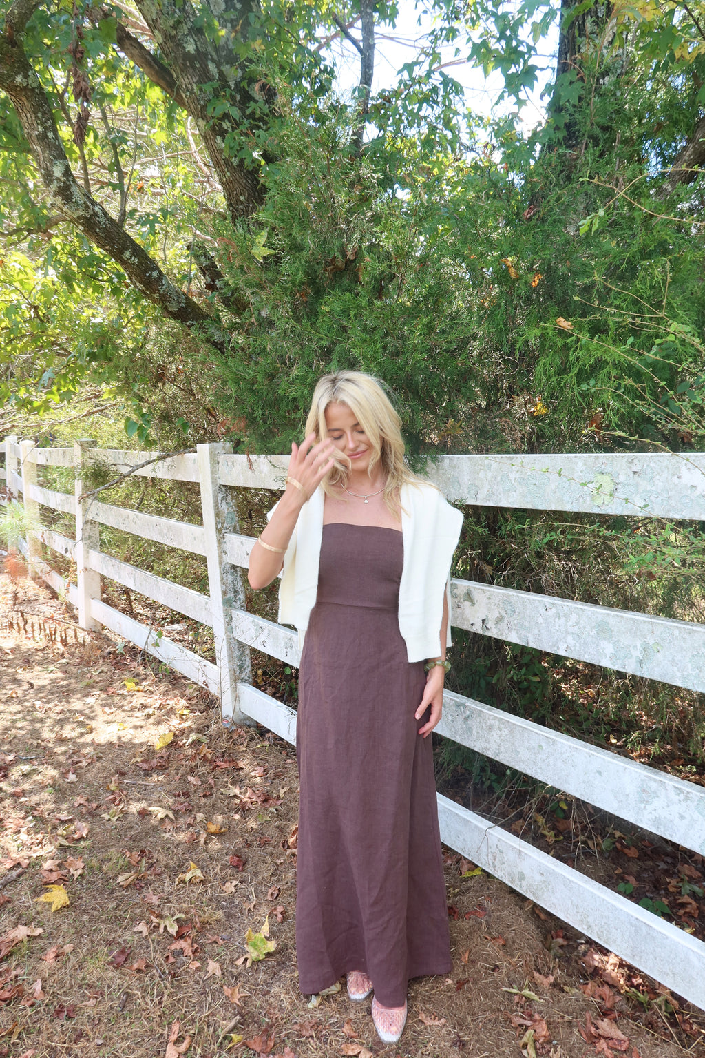 Iris Linen Maxi Dress