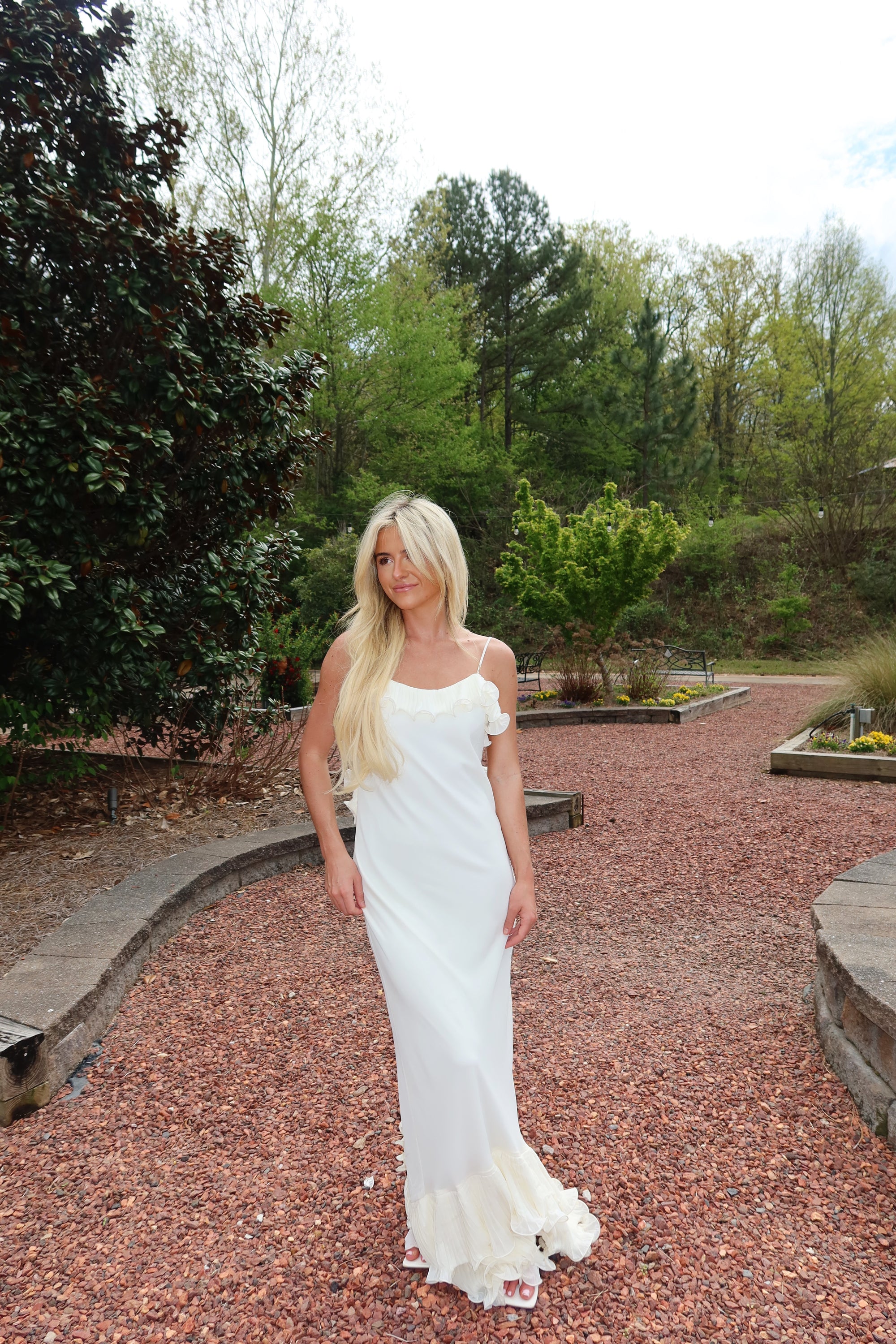 The Fleur Maxi Dress (ivory)