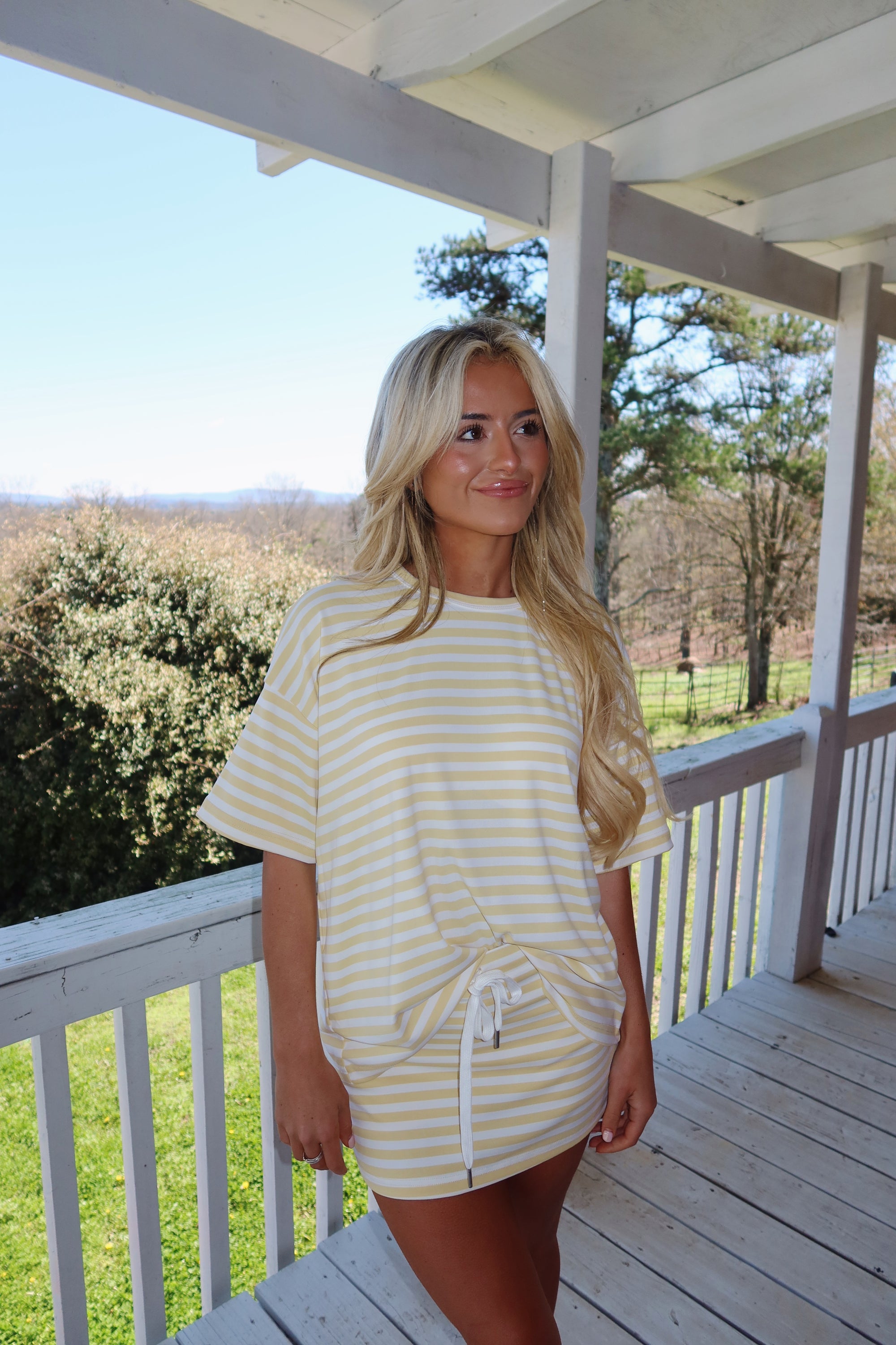 The Boardwalk Striped Set (Yellow)