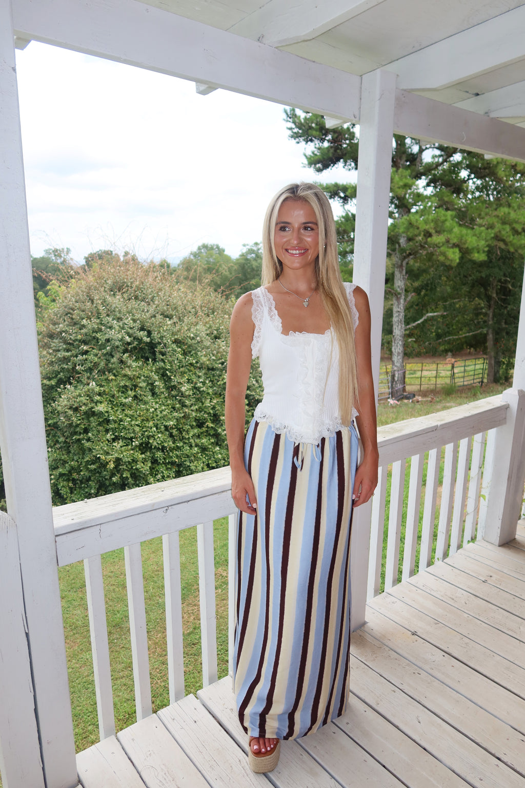 Retro Avenue Maxi Skirt