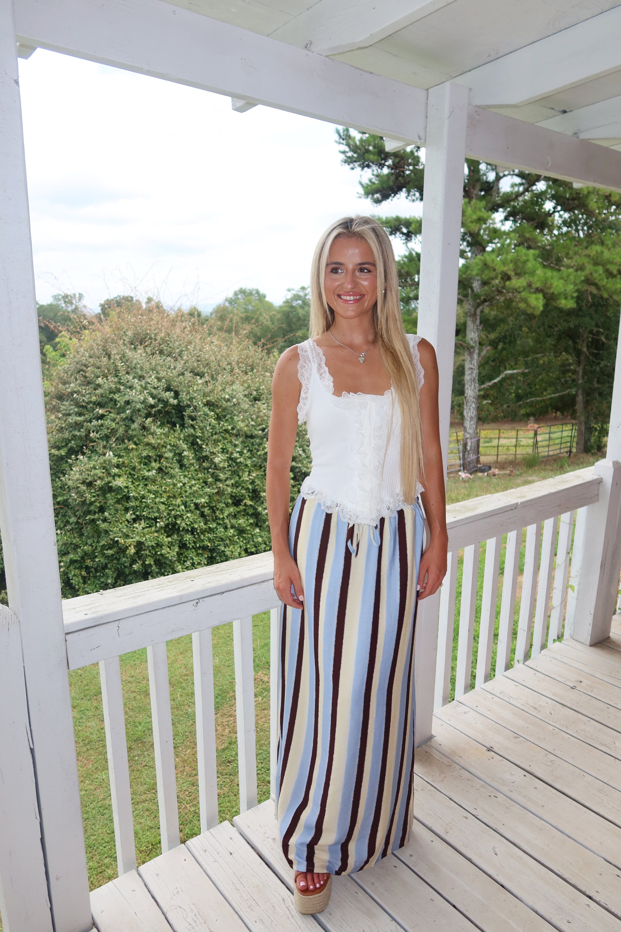 Retro Avenue Maxi Skirt