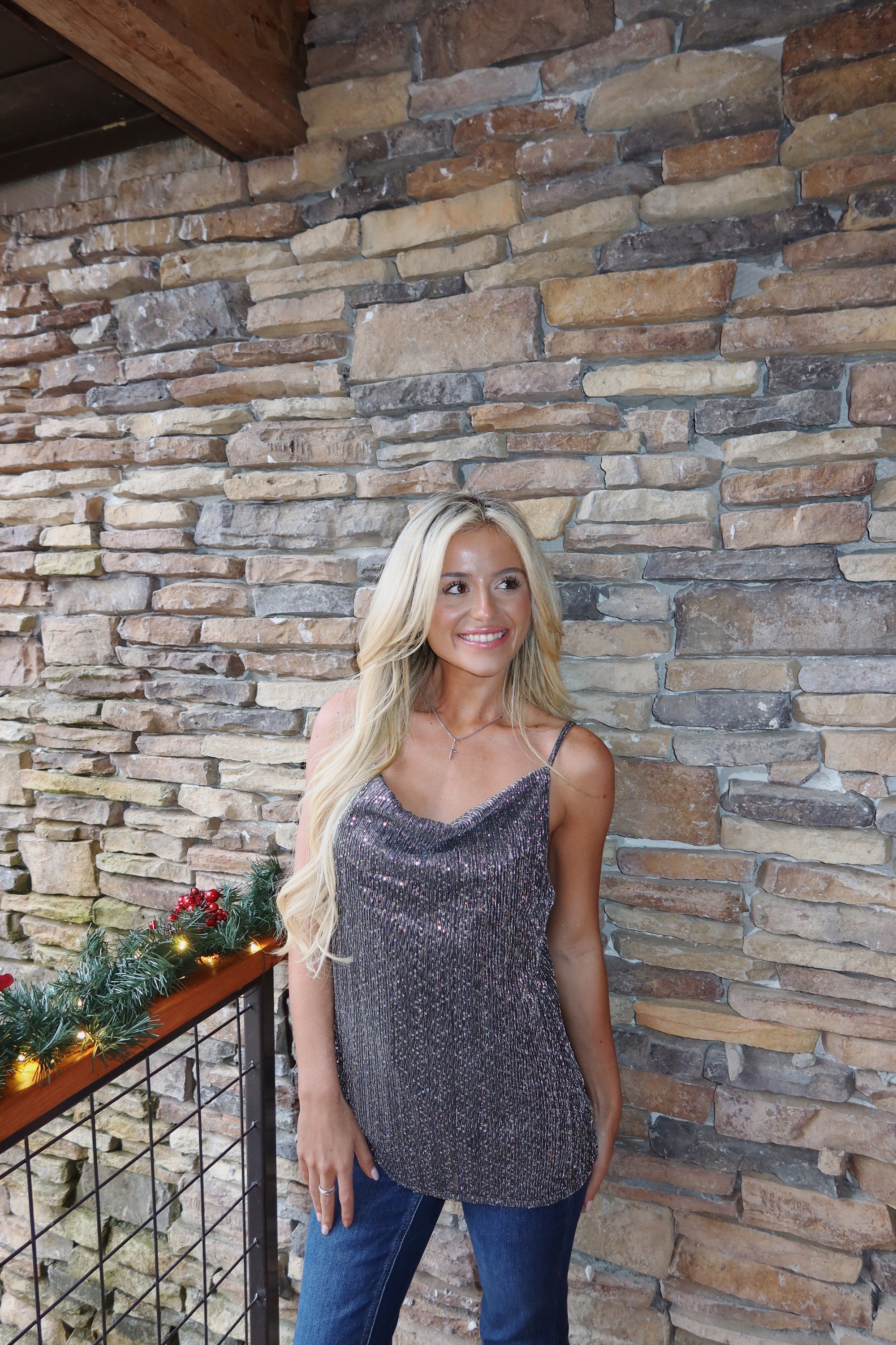 Starlight Cowl Neck Top