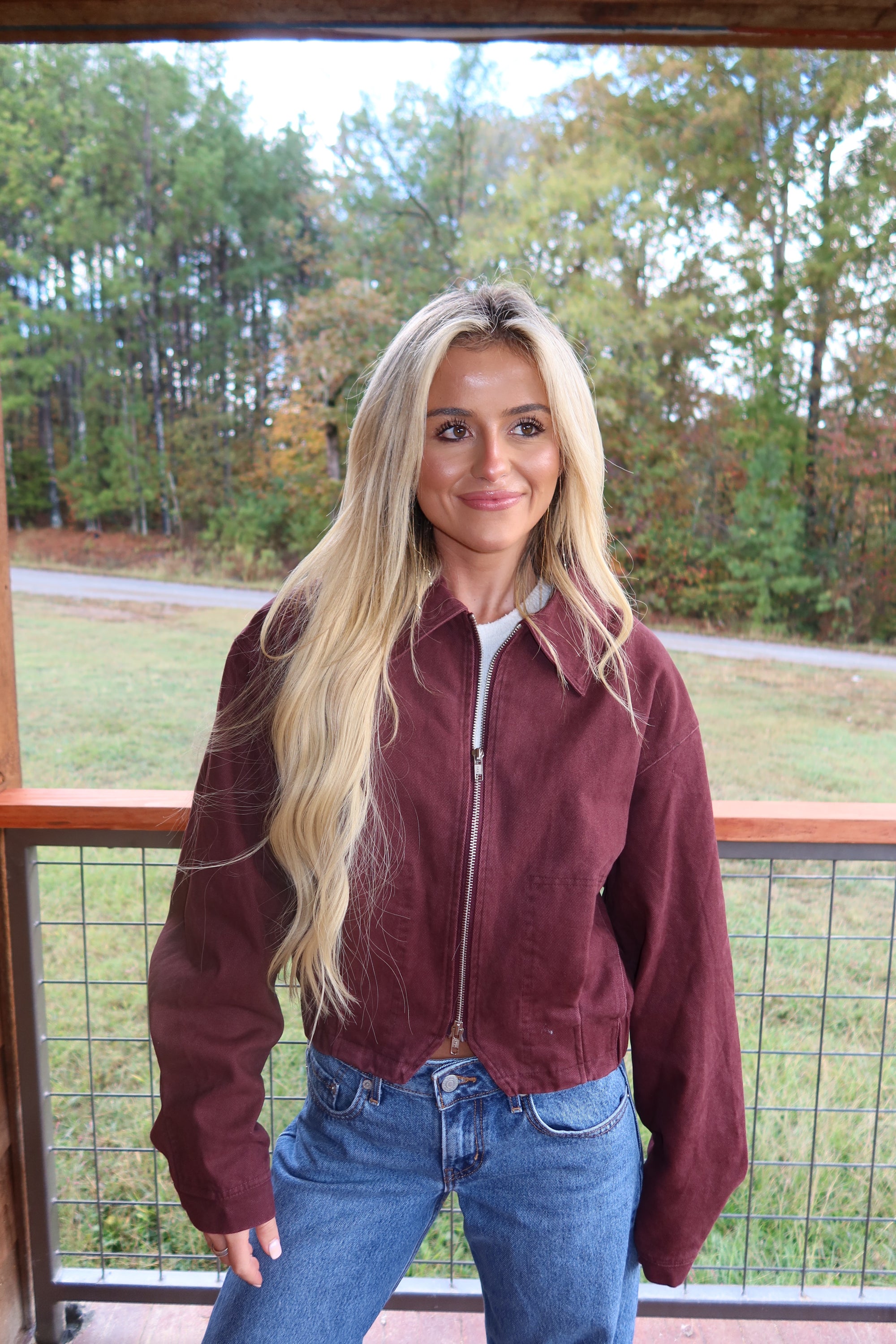 Midnight Merlot Bomber Jacket