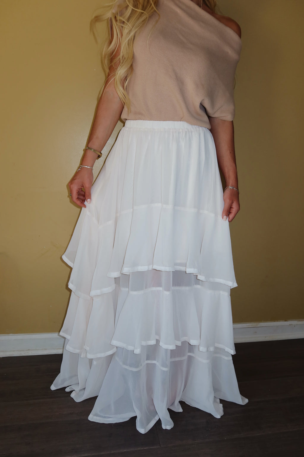 Timeless Elegance Tiered Skirt