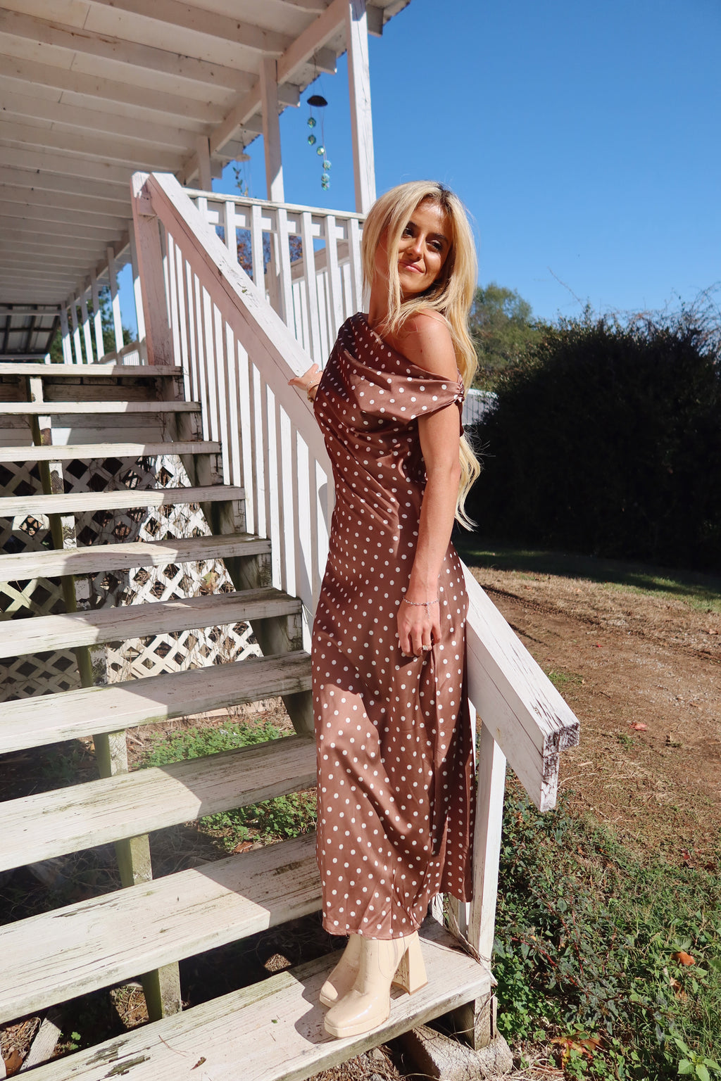 Evelyn Satin Maxi Dress