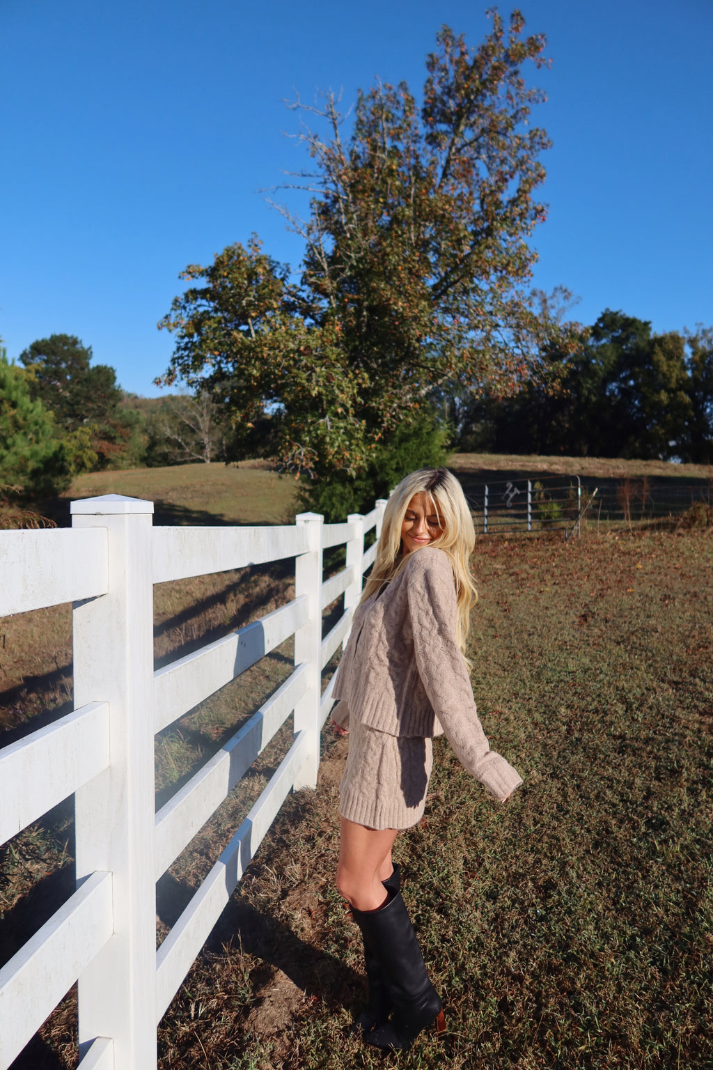 The Thankful Cable Knit Set