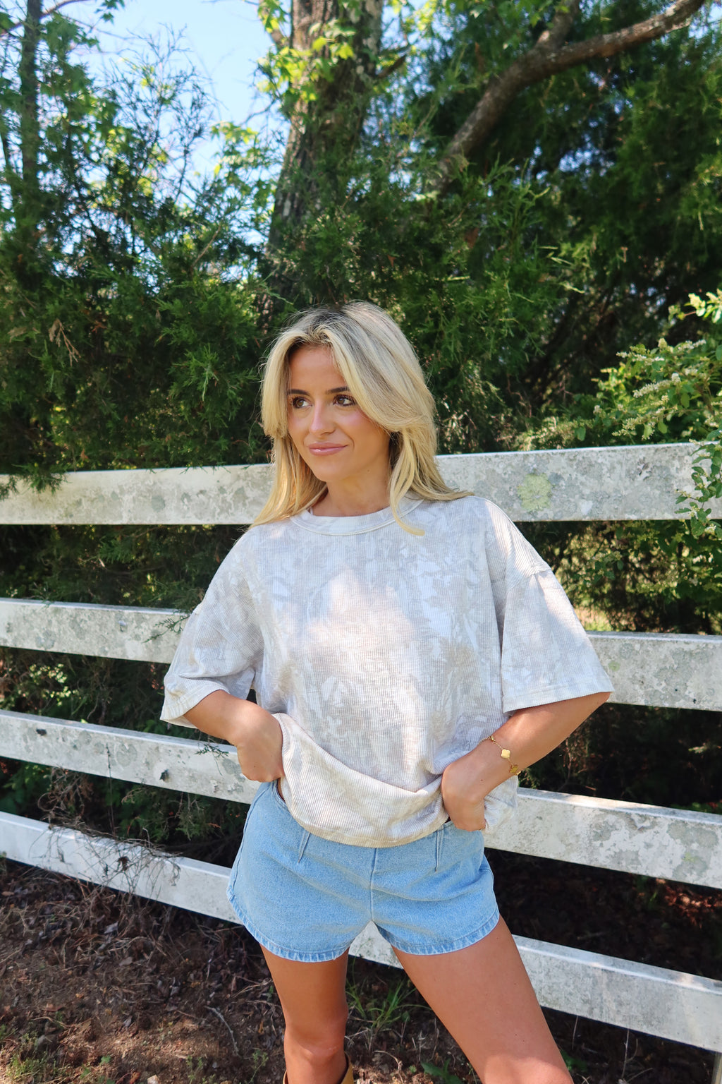 Ribbed Camo Tee