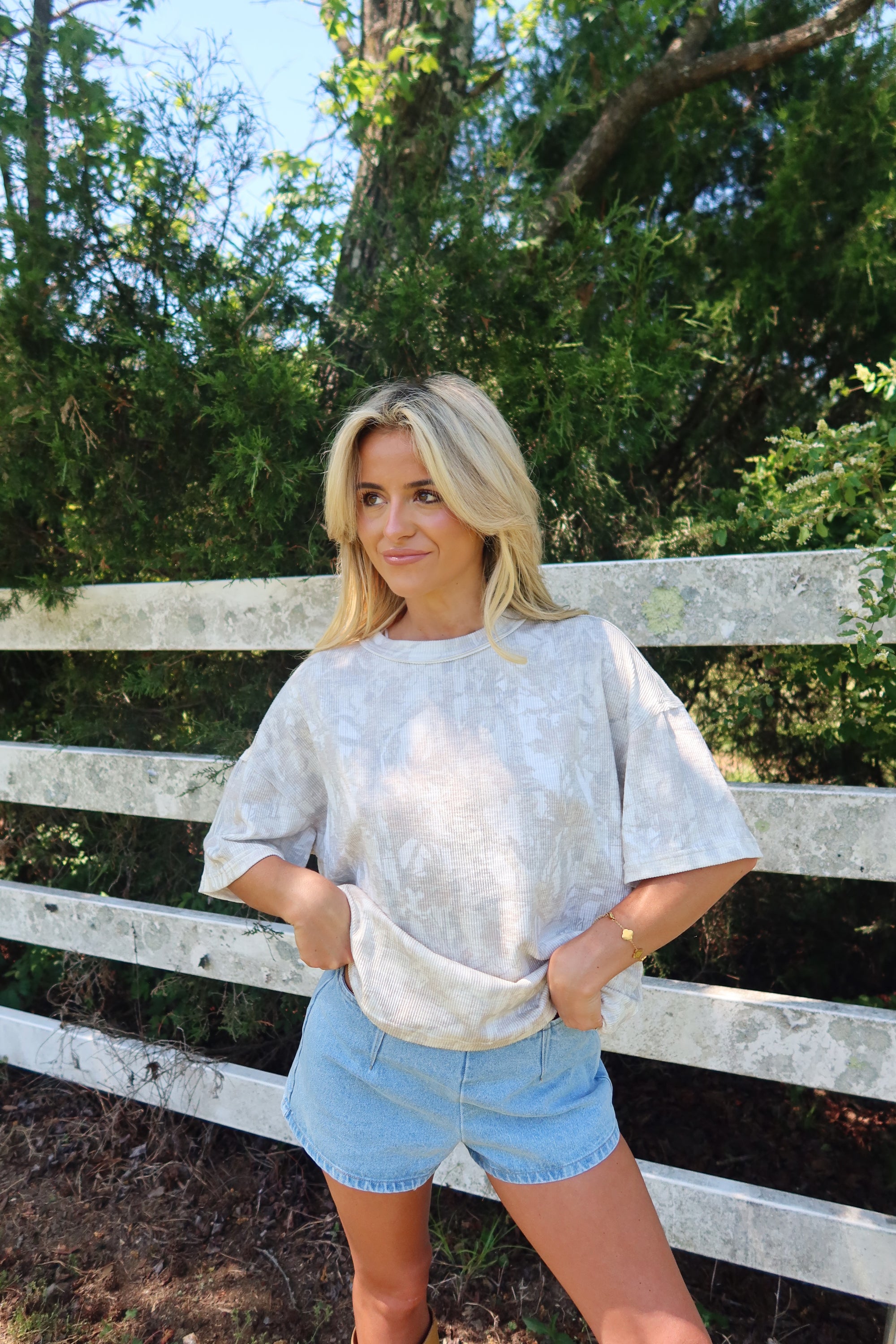 Ribbed Camo Tee