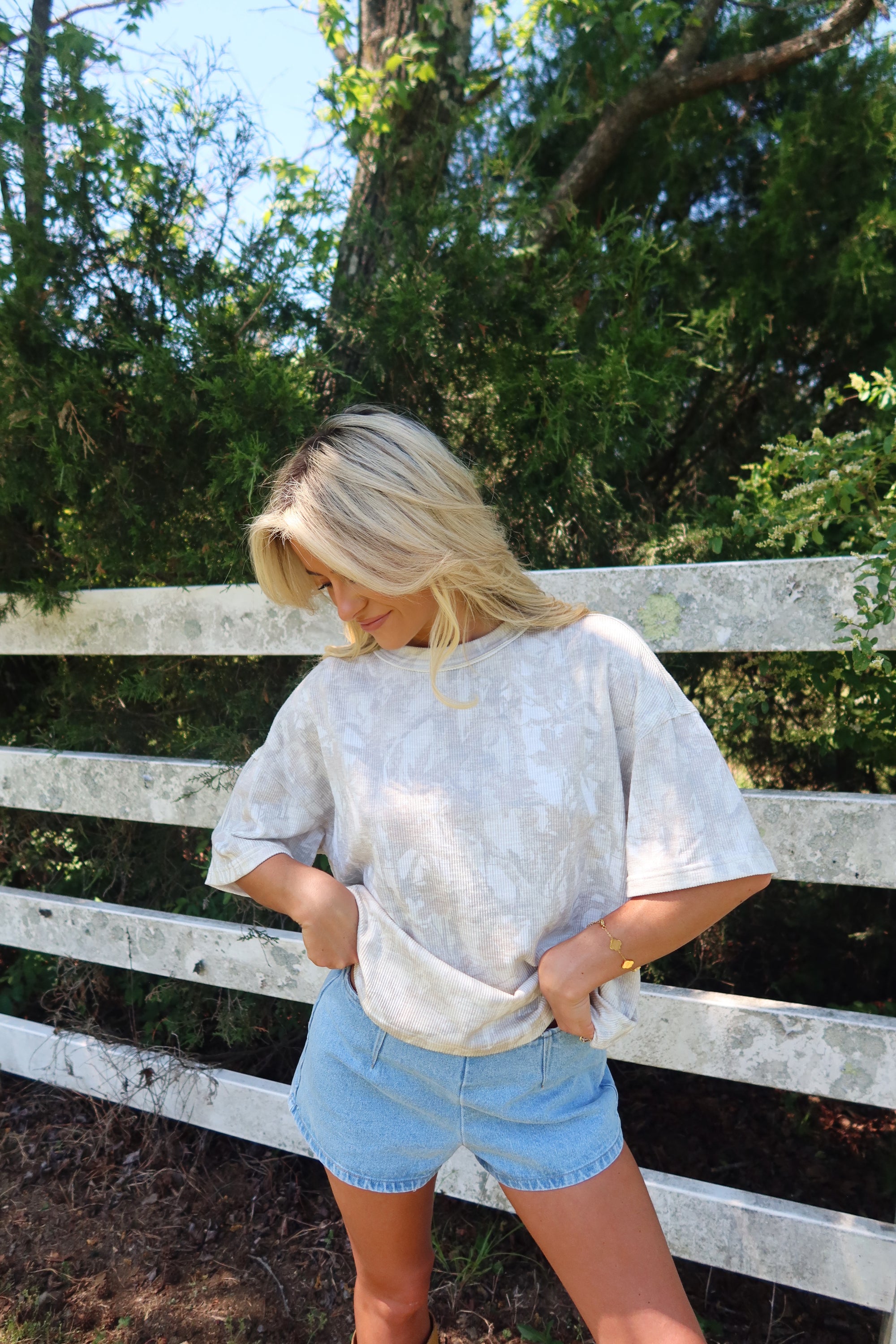 Ribbed Camo Tee