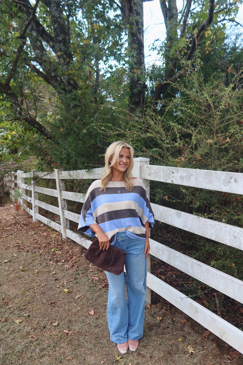 Katie Stripe Dolman Knit