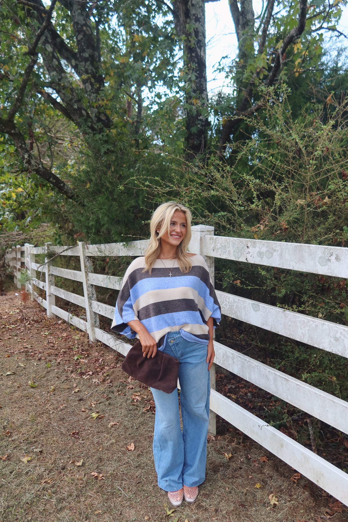 Katie Stripe Dolman Knit