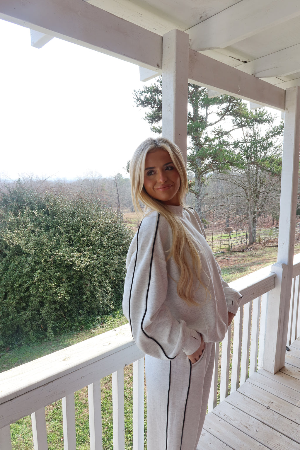 Morning Fog Mock neck