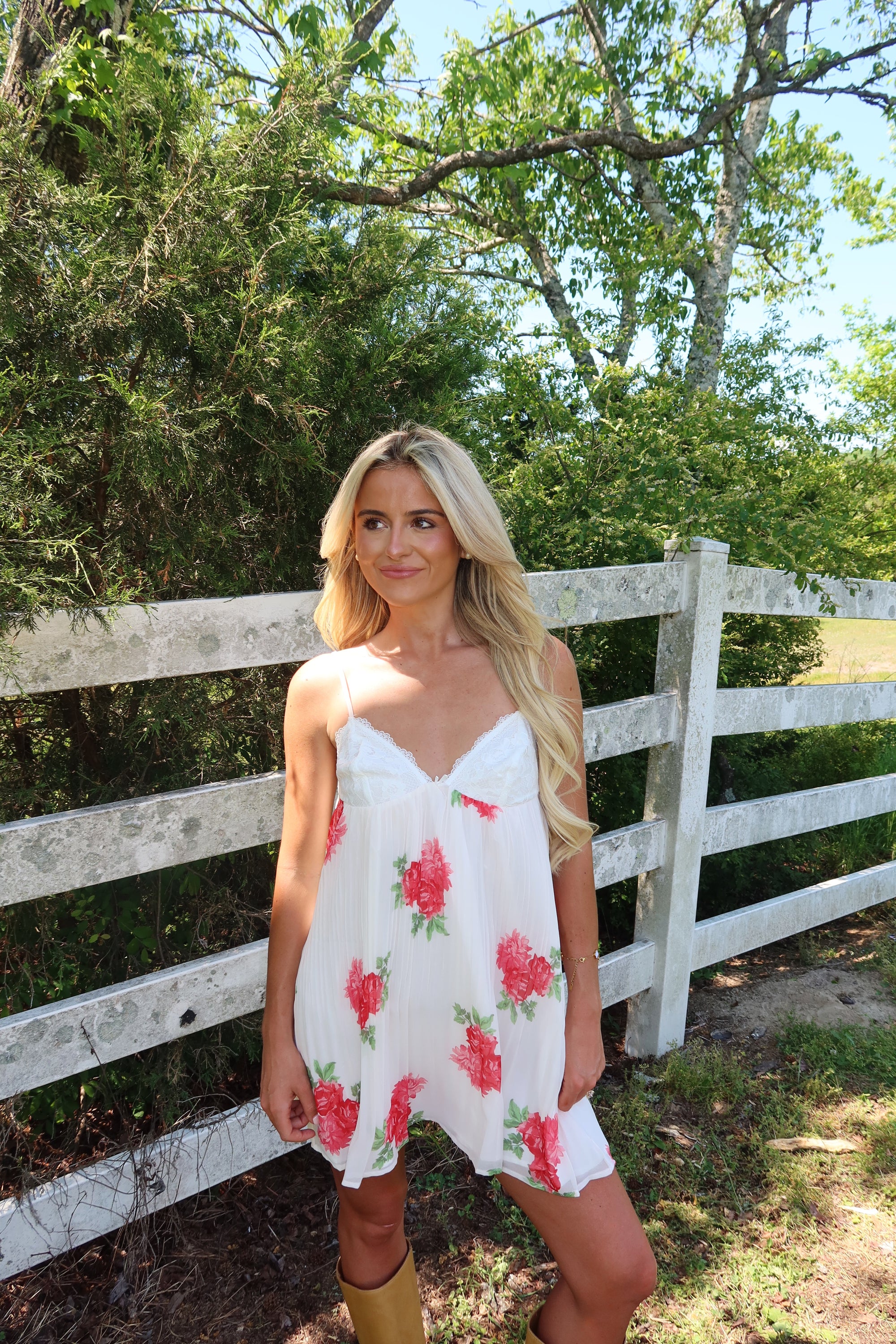 Adelaide Lace Layered Swing Dress
