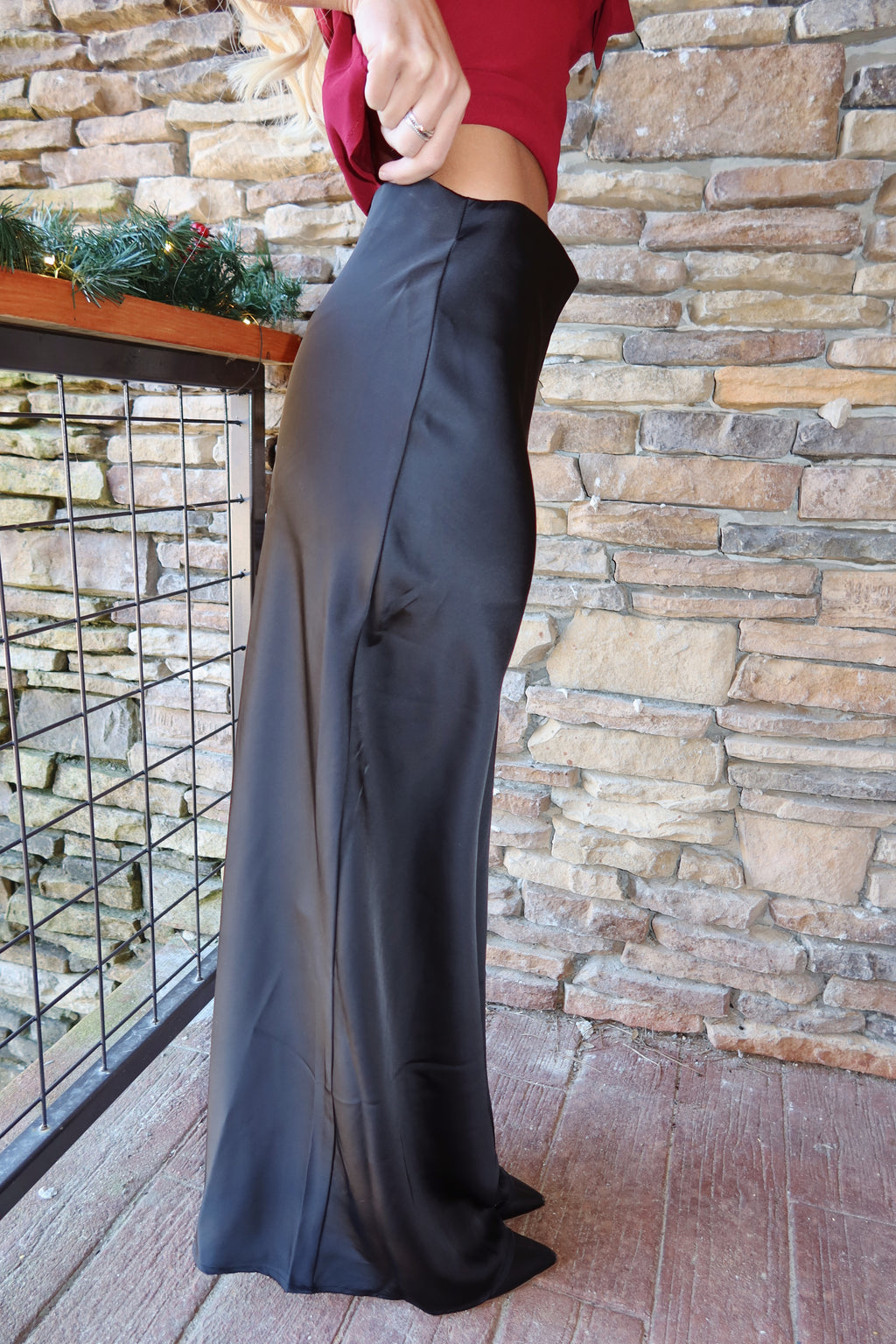 Noir Slip Skirt