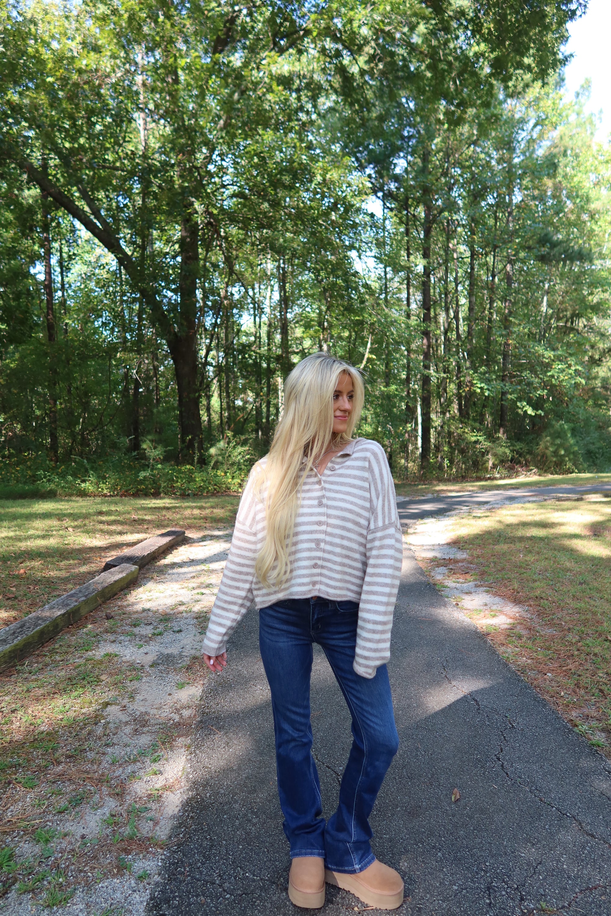 Cottage Stripe Cardigan