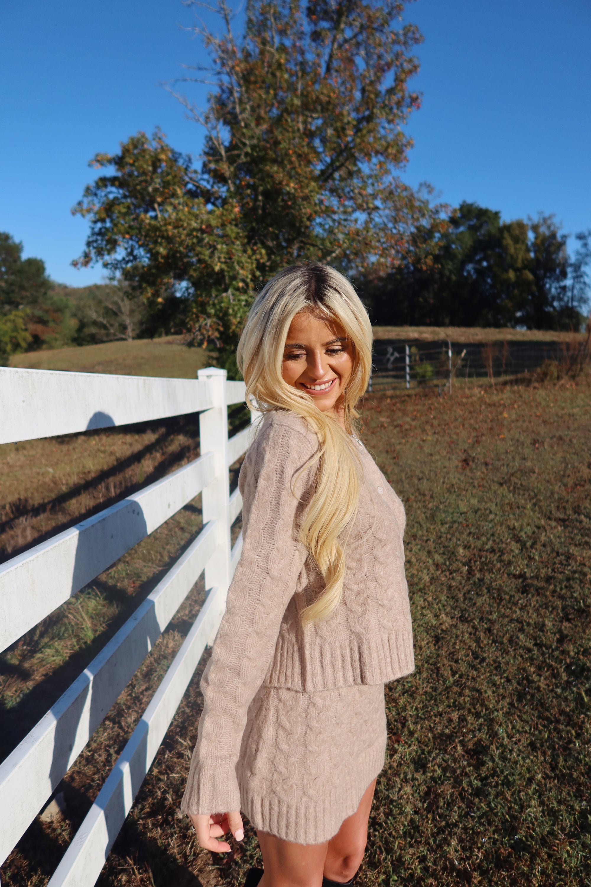 The Thankful Cable Knit Set