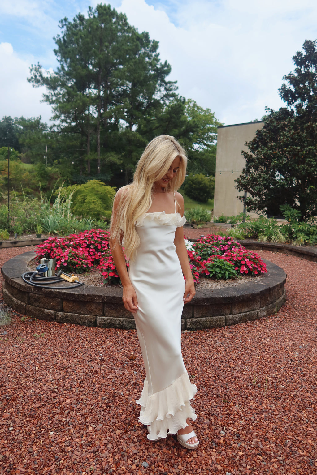 The Fleur Maxi Dress (ivory)