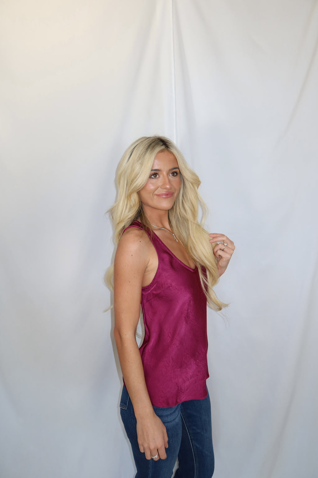 Bree Crushed Satin Top