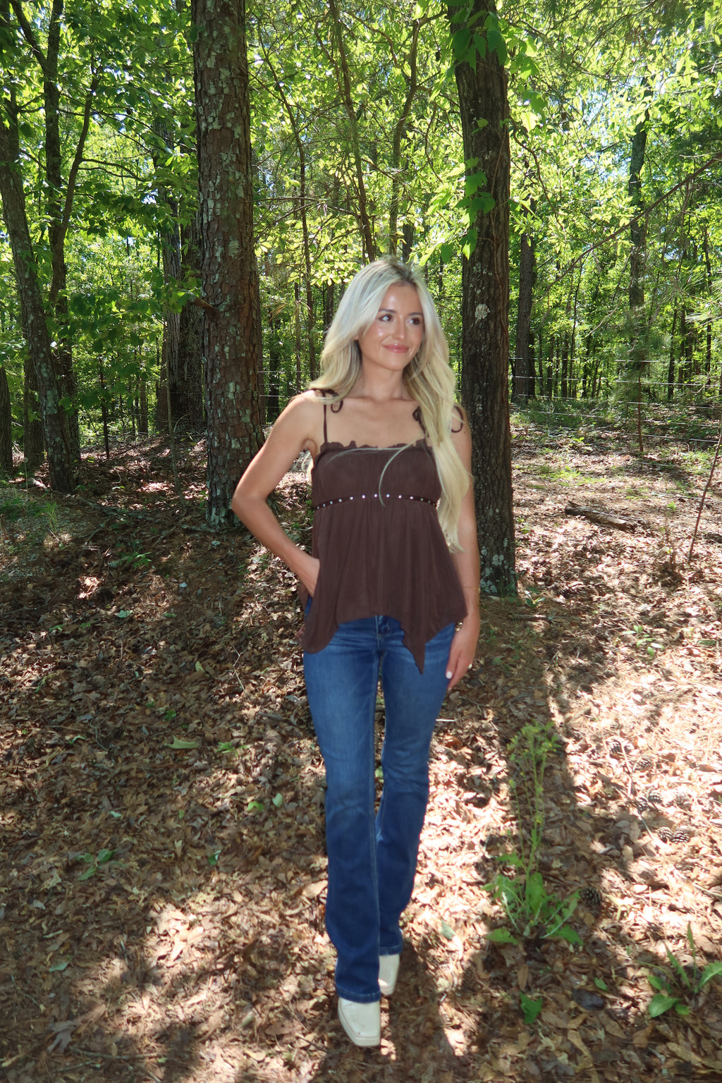 Gema Studded Cami Top