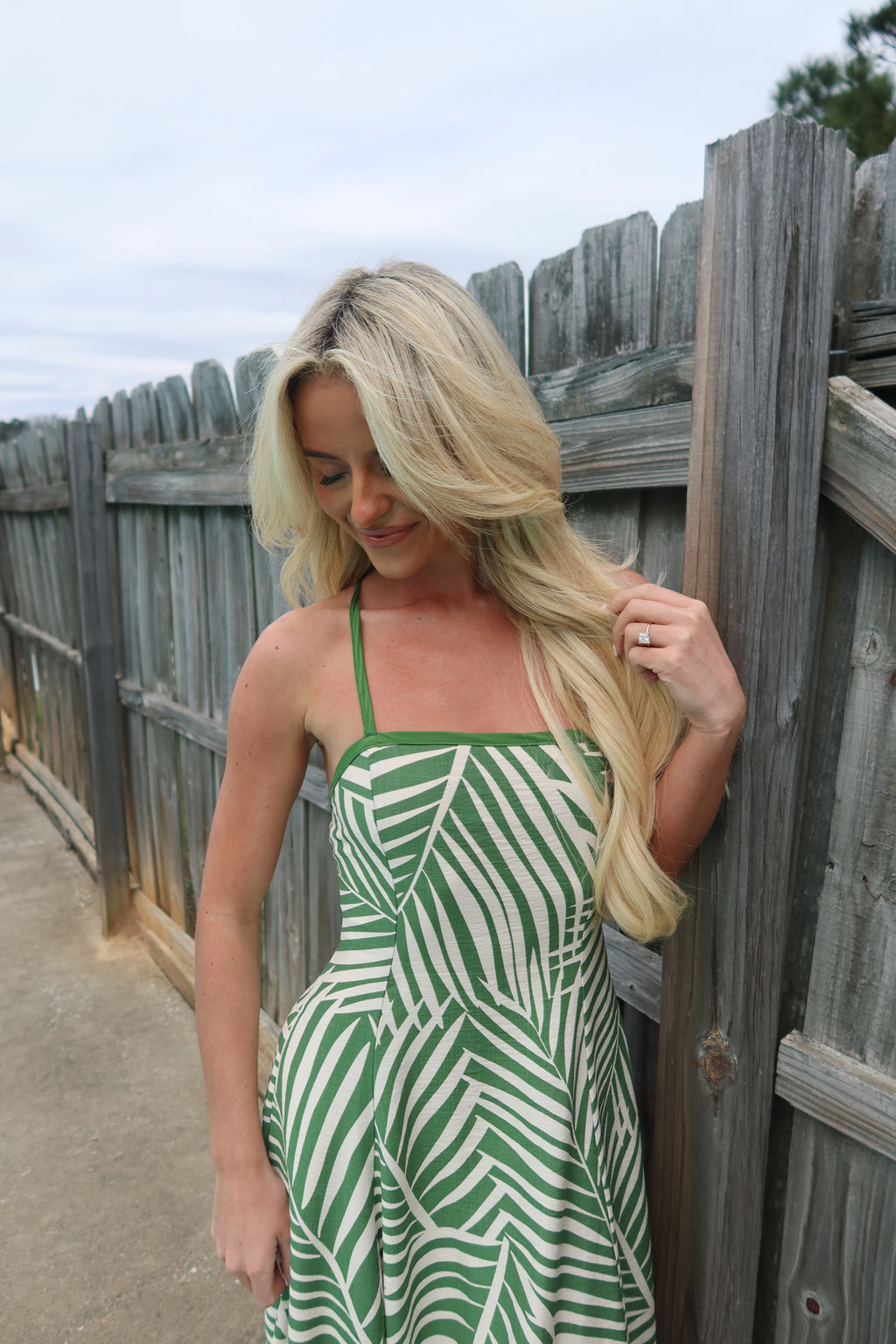 The Emerald Escape Handkerchief Dress