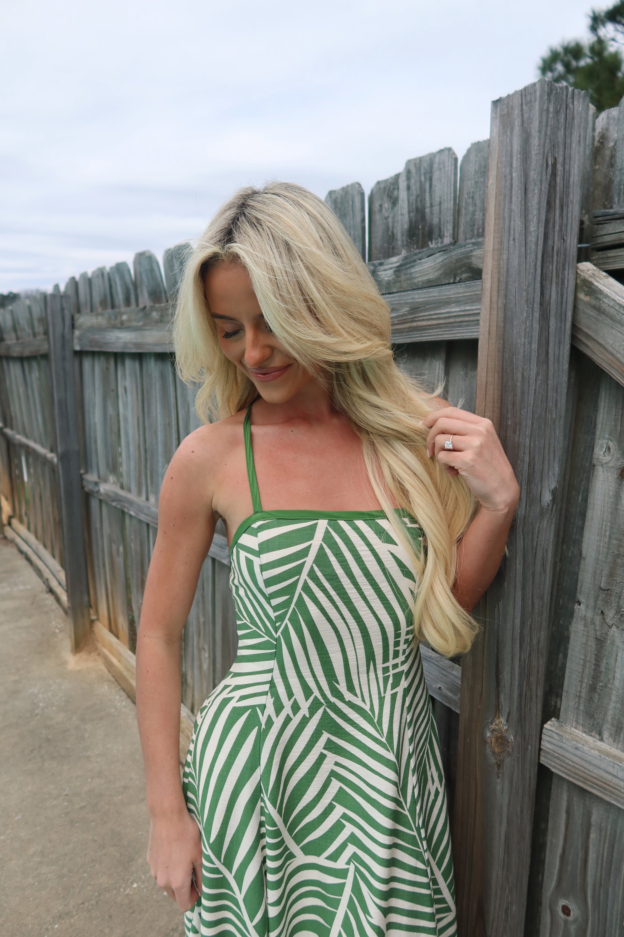 The Emerald Escape Handkerchief Dress