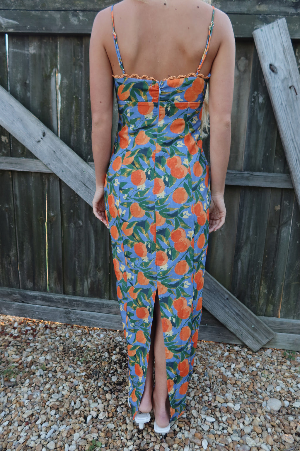 The Orange Grove Midi Dress