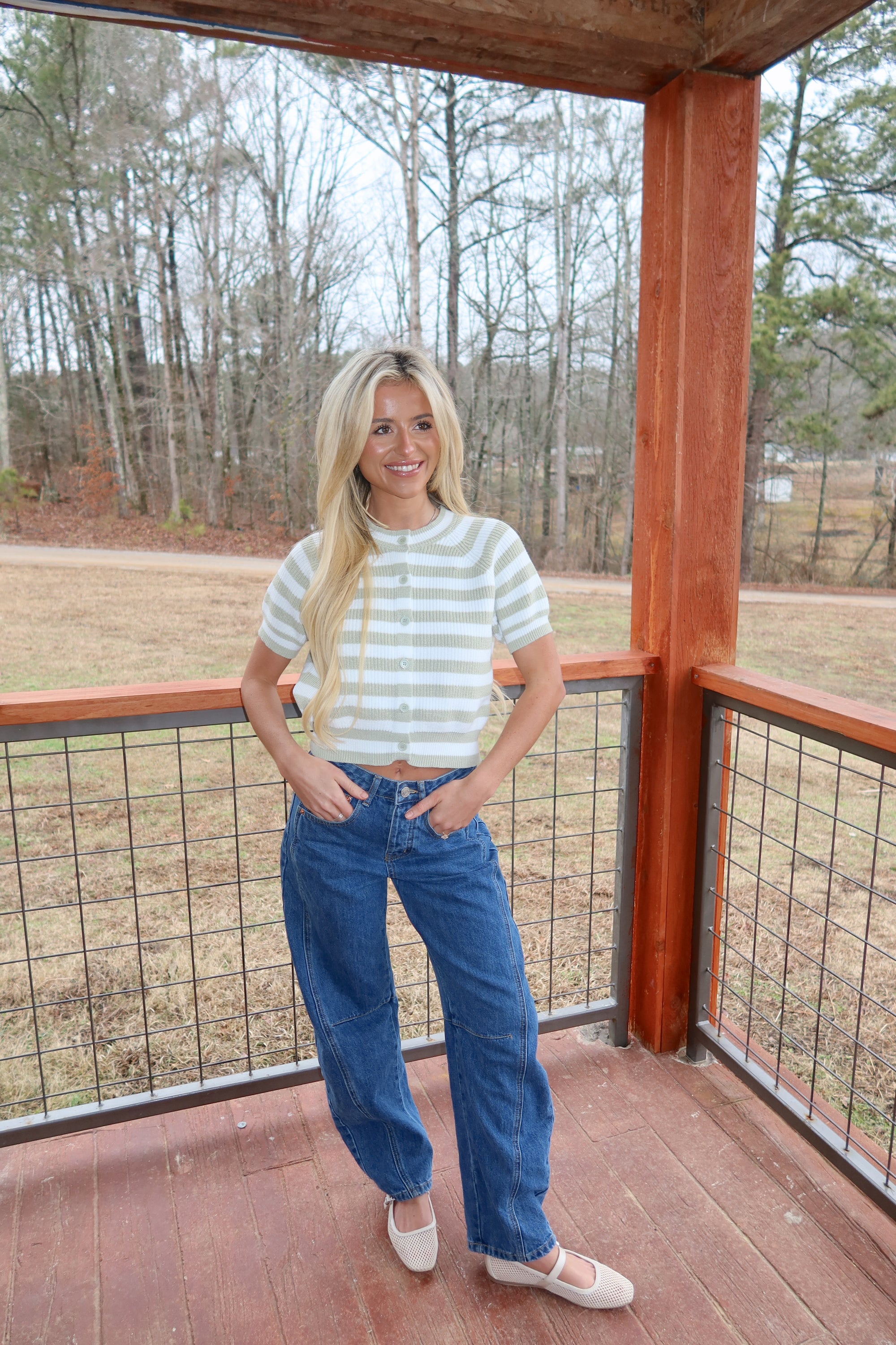 Winnie Stripe Cardigan
