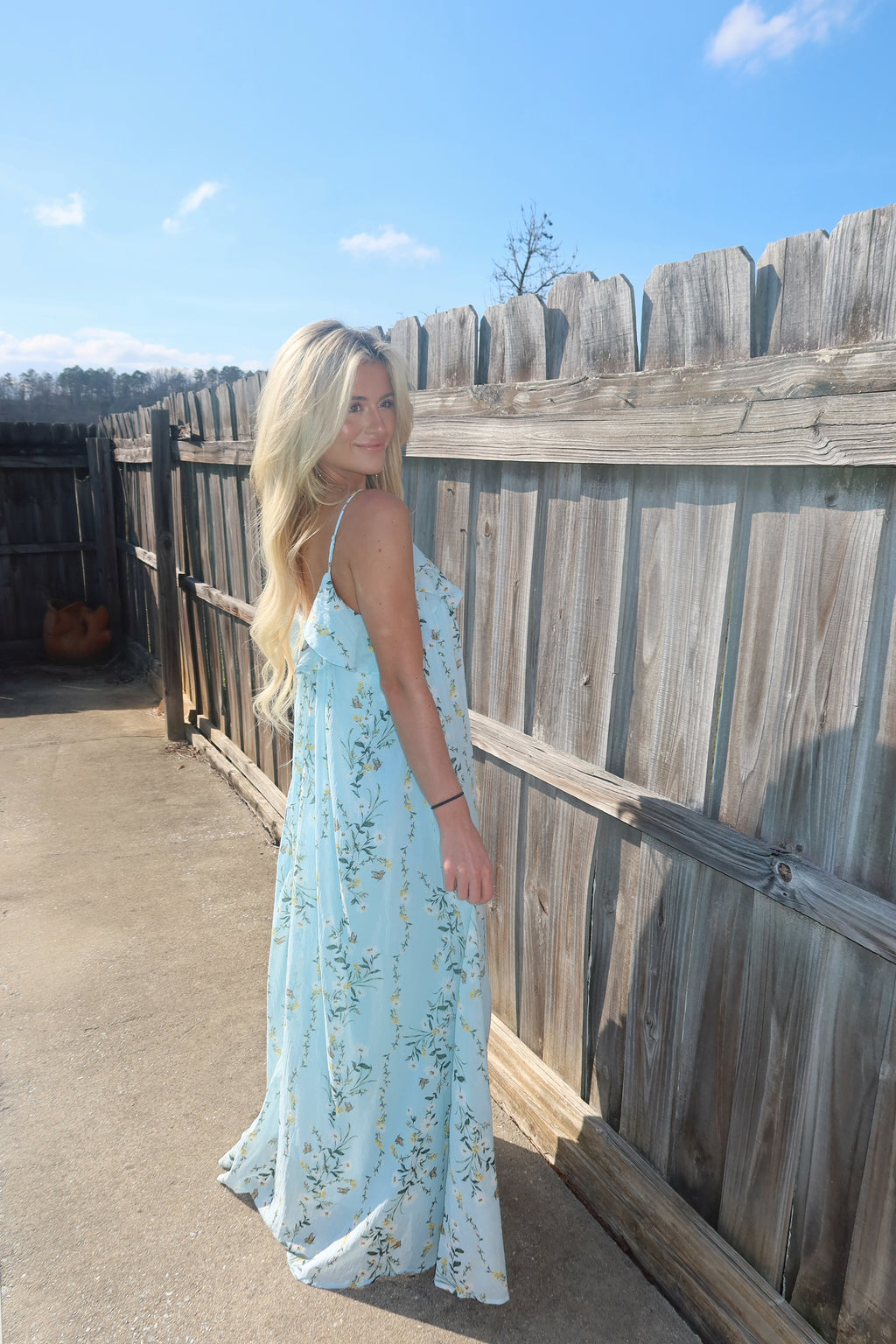 Celestine Ruffle Floral Maxi Dress