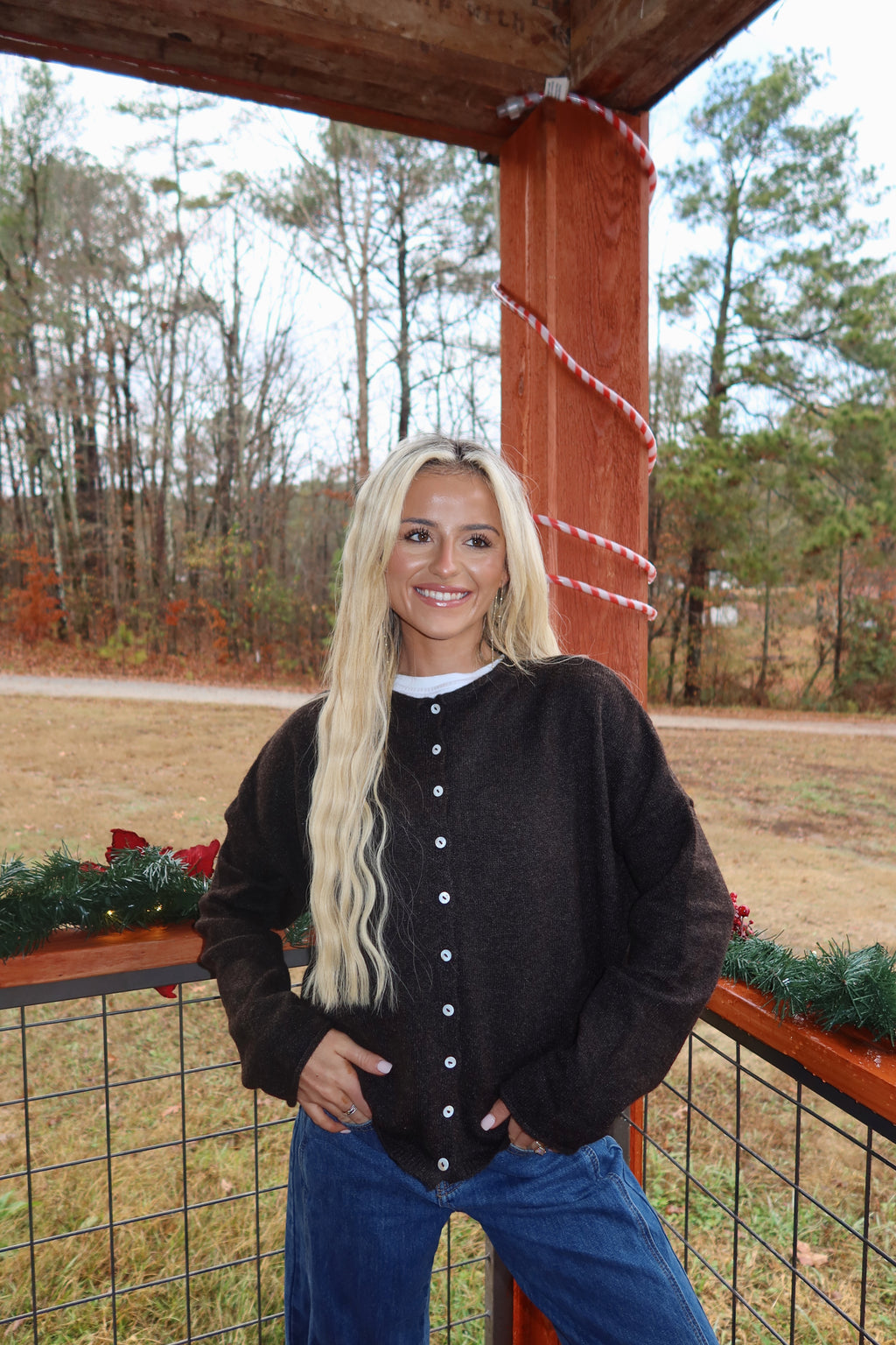Clara Cardigan (Chocolate)